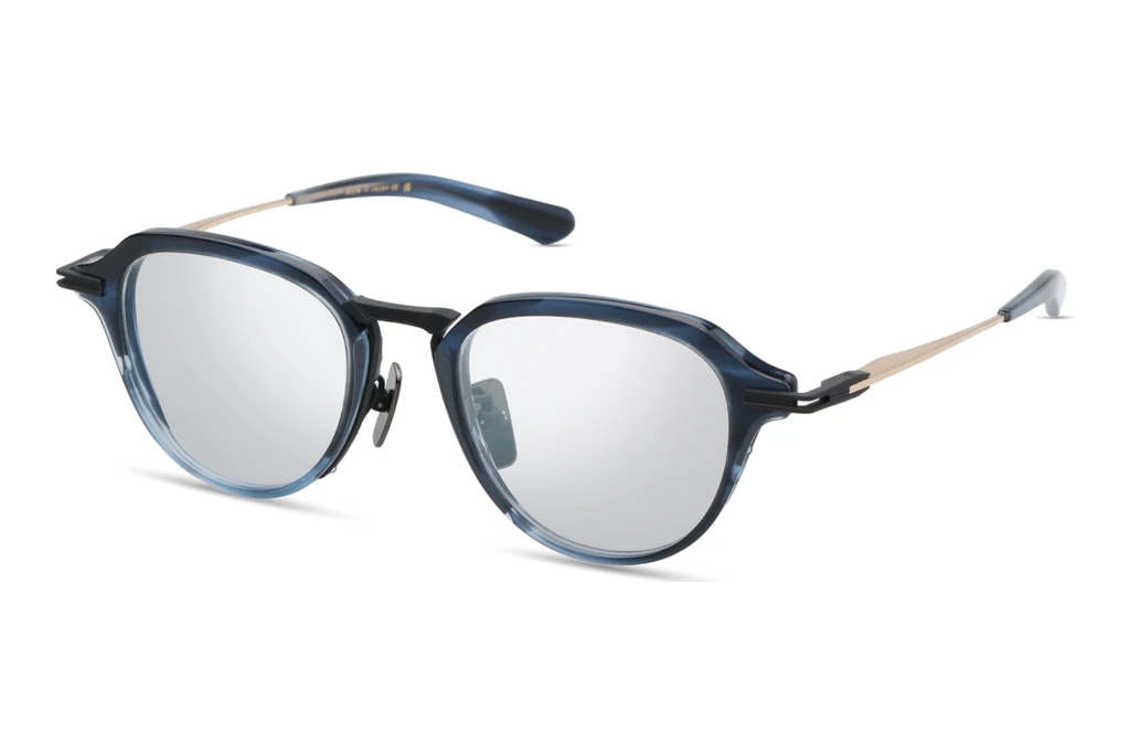 DITA DTX-447 03A INDIGO SWIRL - MATTE BLACK - WHITE GOLD DITA DTX-447 03A INDIGO SWIRL - MATTE BLACK - WHITE GOLD