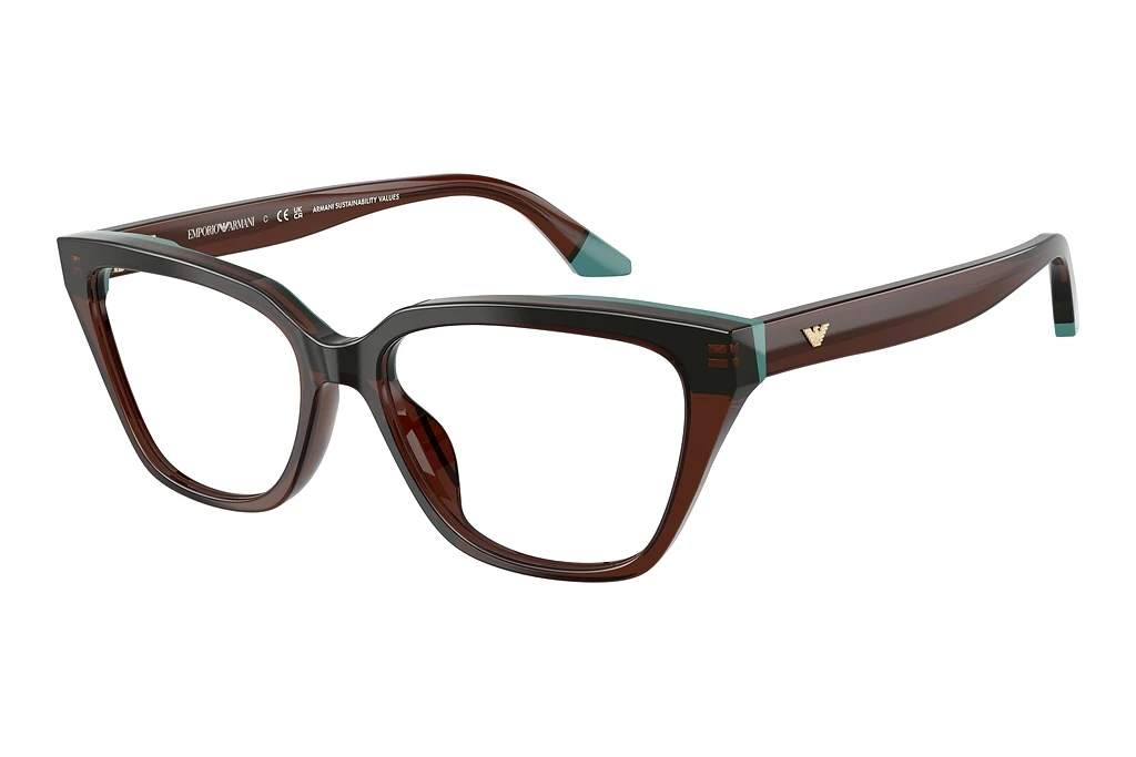 Emporio Armani EA3270U 6318 Transparent Brown/Teal Emporio Armani EA3270U 6318 Transparent Brown/Teal