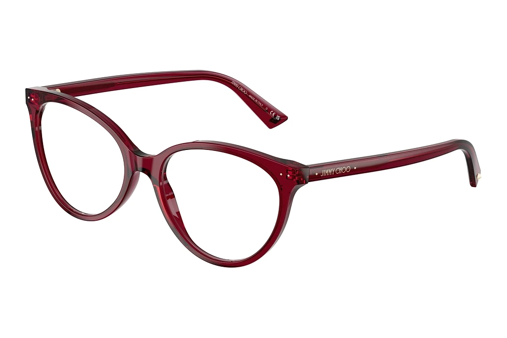 Jimmy Choo JC3047 5062 Transparent Cranberry Jimmy Choo JC3047 5062 Transparent Cranberry