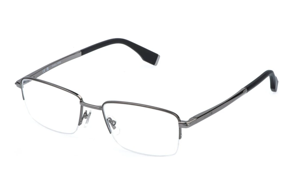 Police VPLR68 0E56 TOTAL SHINY RUTHENIUM W/MATT/SANDBLASTED Police VPLR68 0E56 TOTAL SHINY RUTHENIUM W/MATT/SANDBLASTED