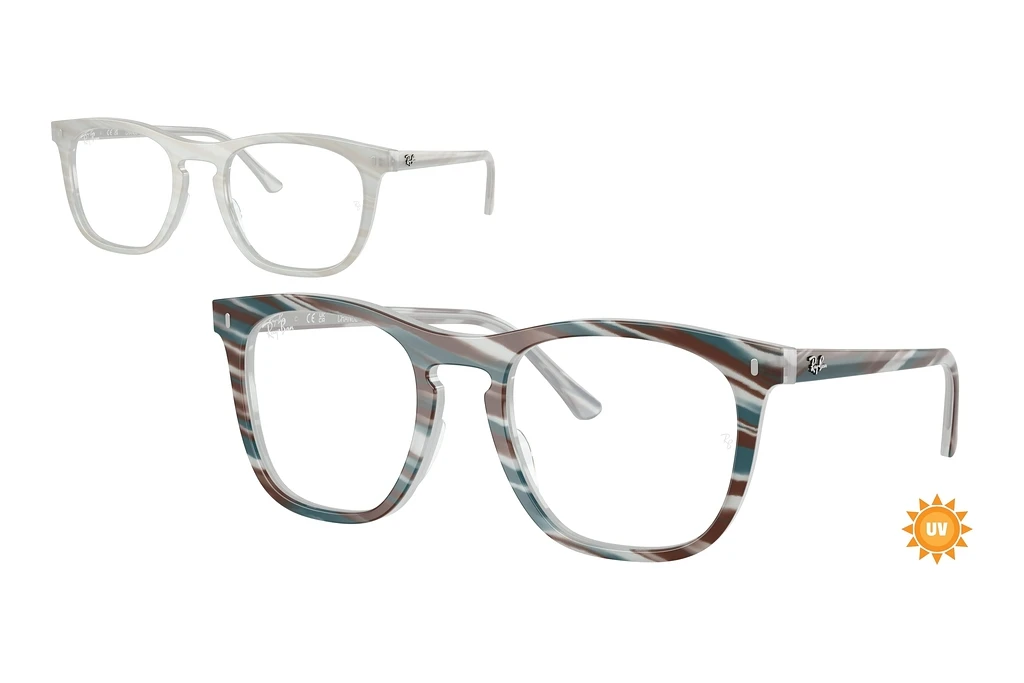 Ray-Ban RX2210V 8382 Photo Striped Light Blue Ray-Ban RX2210V 8382 Photo Striped Light Blue