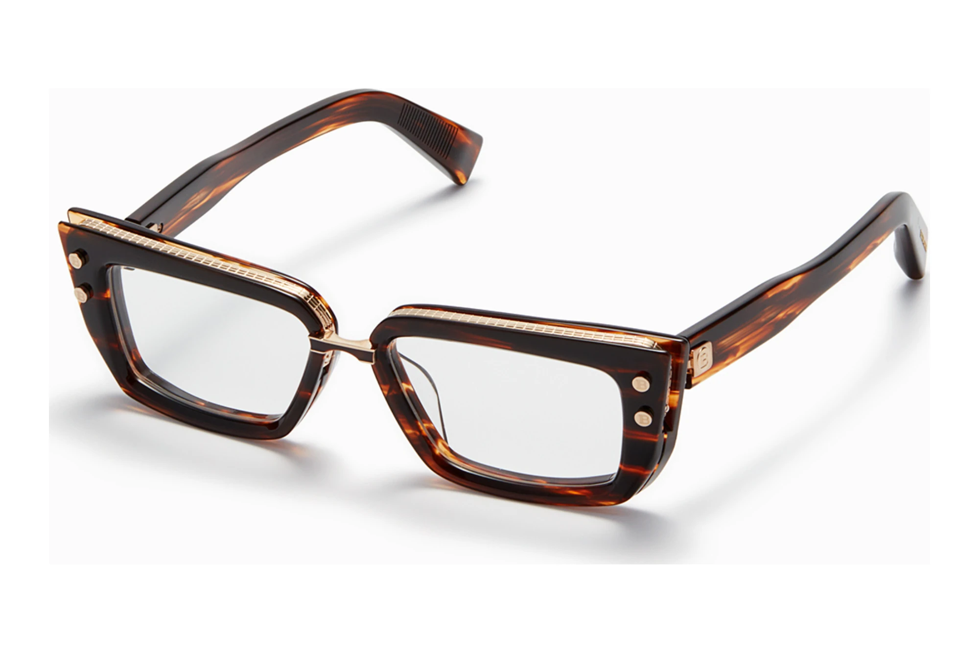 Balmain Paris BPX-134 B-AF Brown Swirl - White Gold Balmain Paris BPX-134 B-AF Brown Swirl - White Gold