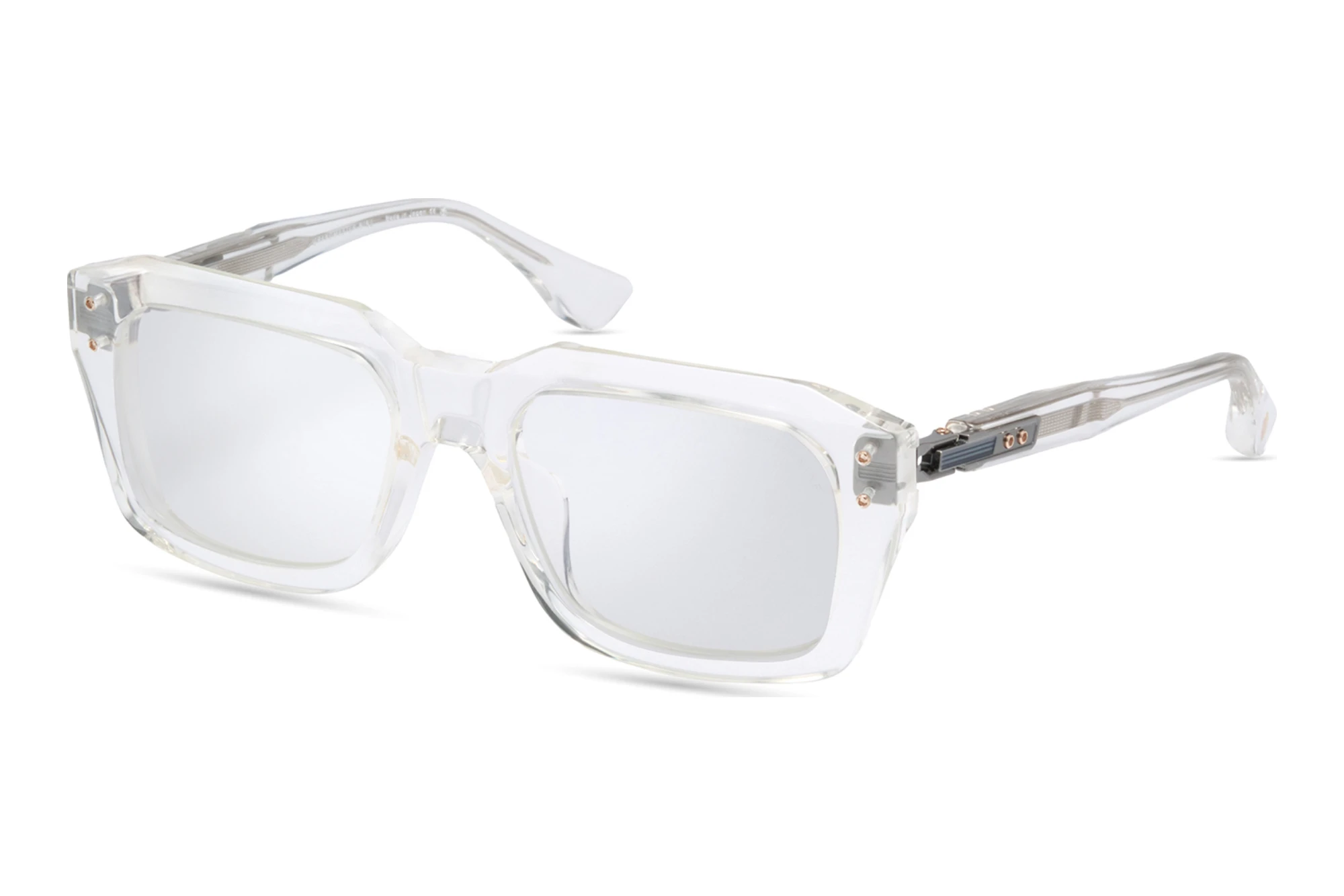 DITA DTX-464 03A-Asian-Fit CRYSTAL CLEAR - ANTIQUE SILVER DITA DTX-464 03A-Asian-Fit CRYSTAL CLEAR - ANTIQUE SILVER