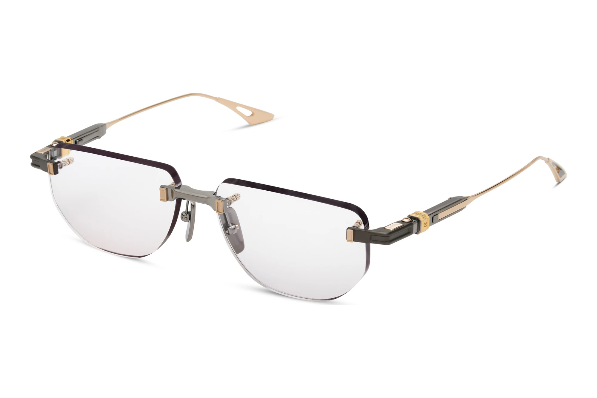 DITA-EPILUXURY DEX-022 01A BRUSHED RAW TITANIUM - WHITE GOLD DITA-EPILUXURY DEX-022 01A BRUSHED RAW TITANIUM - WHITE GOLD