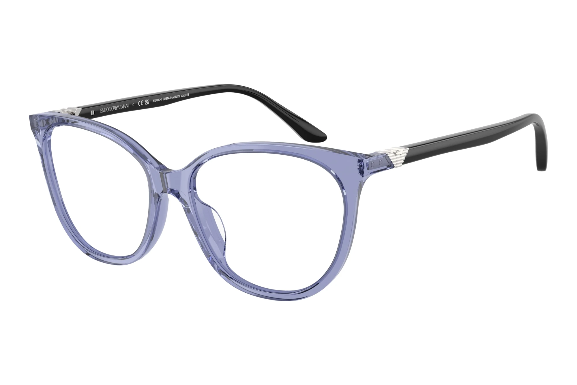 Emporio Armani EA3249U 6200 Shiny Transparent Blue Emporio Armani EA3249U 6200 Shiny Transparent Blue