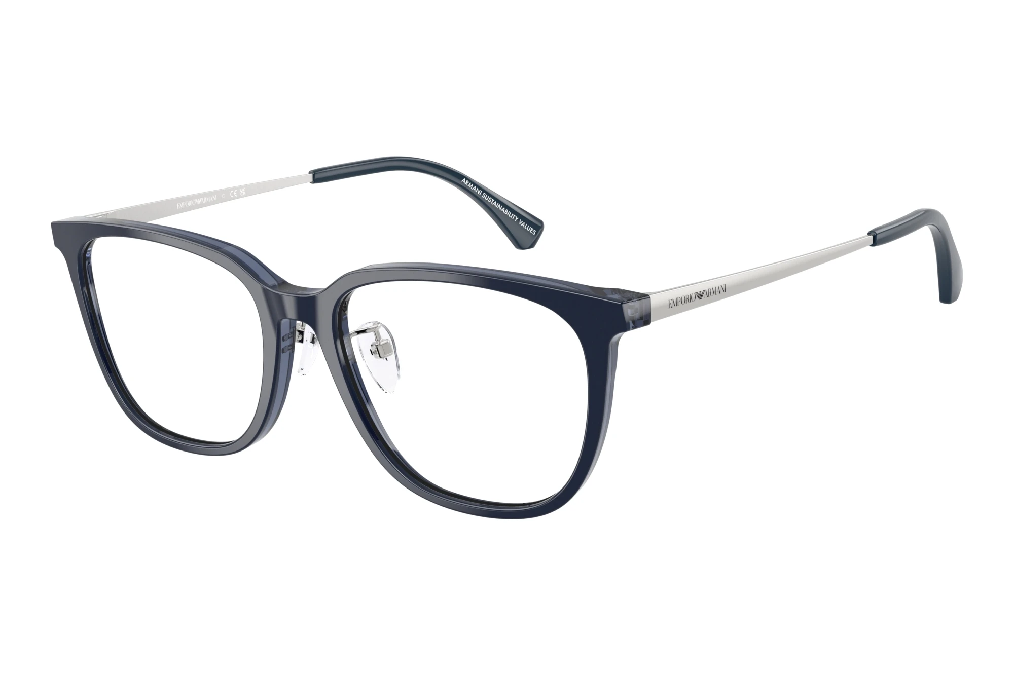 Emporio Armani EA3284D 6256 Shiny Blue/Transparent Blue Emporio Armani EA3284D 6256 Shiny Blue/Transparent Blue