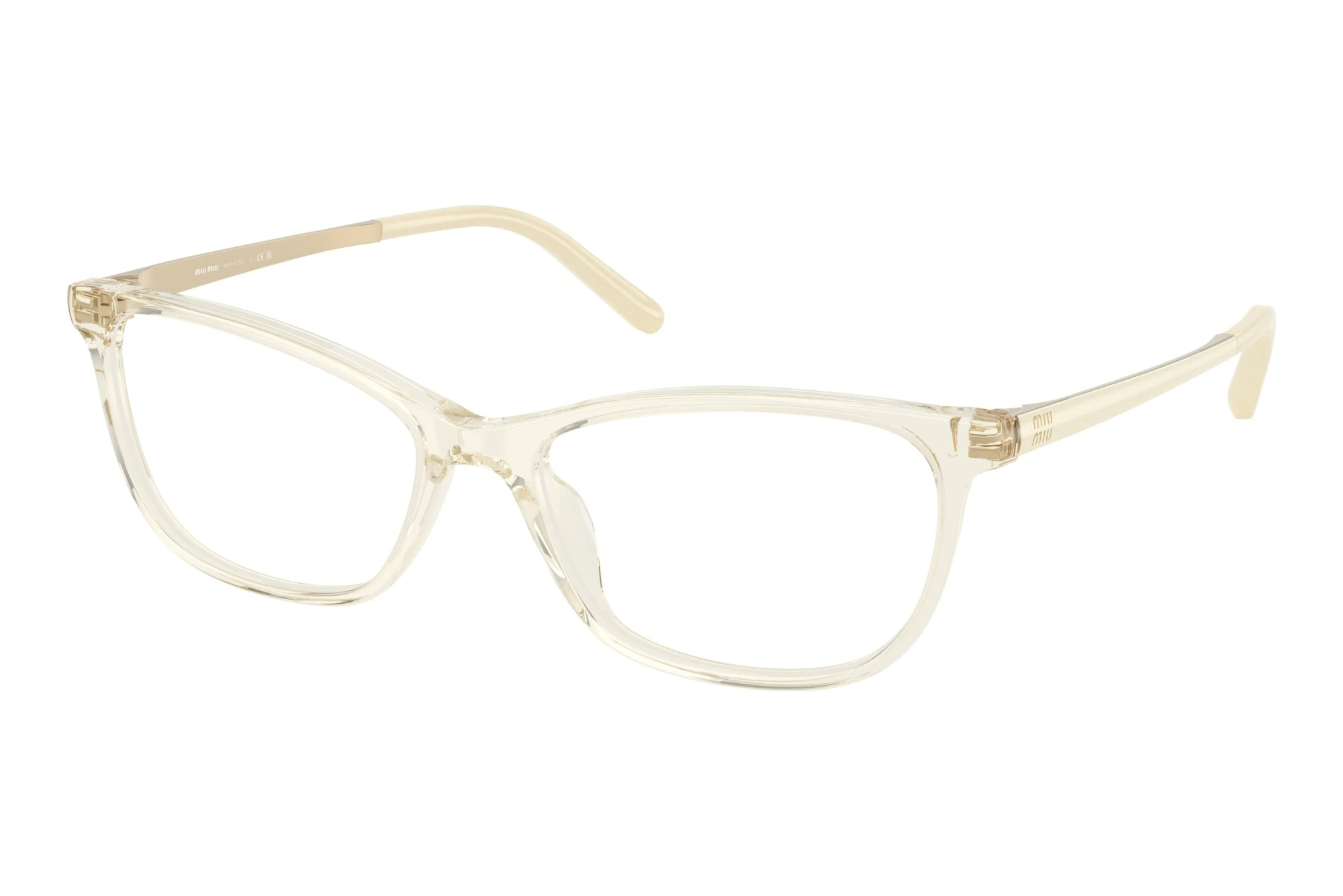 Miu Miu MU 09ZV 12X1O1 Champagne Transparent Miu Miu MU 09ZV 12X1O1 Champagne Transparent