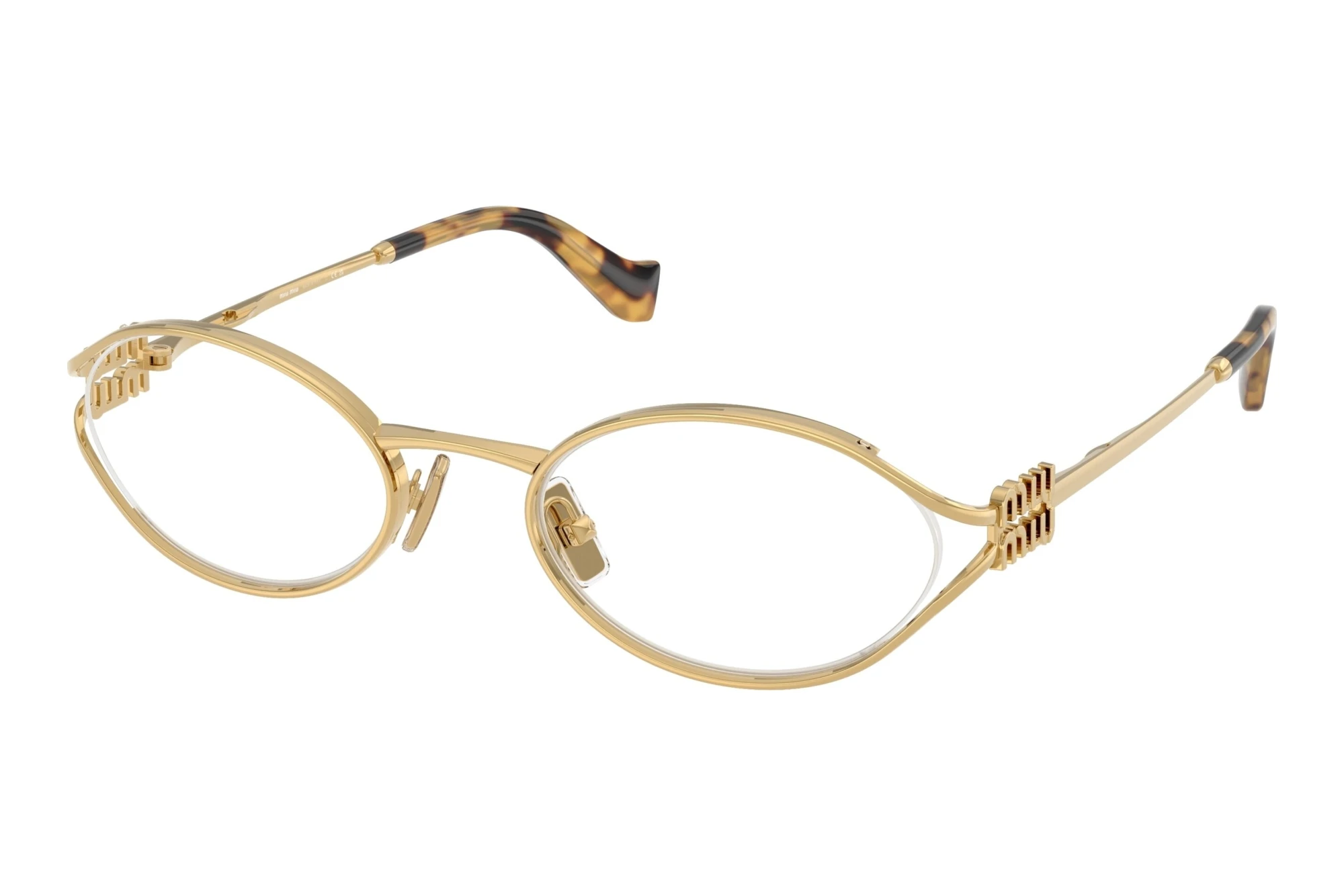 Miu Miu MU 53ZV 5AK1O1 Gold Miu Miu MU 53ZV 5AK1O1 Gold
