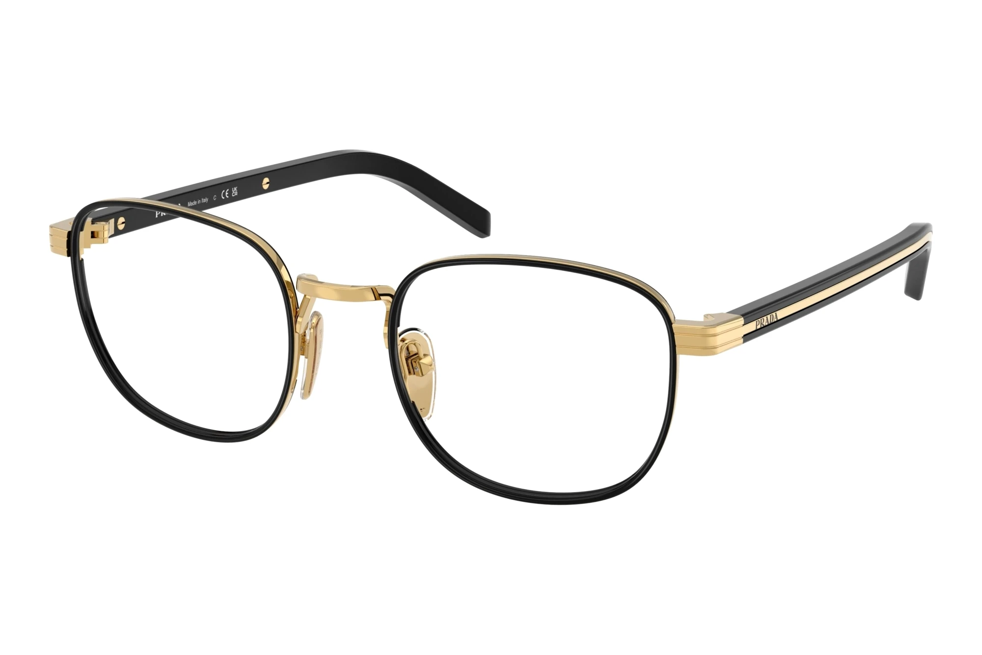 Prada PR D50V 5AK1O1 Gold/Black Prada PR D50V 5AK1O1 Gold/Black