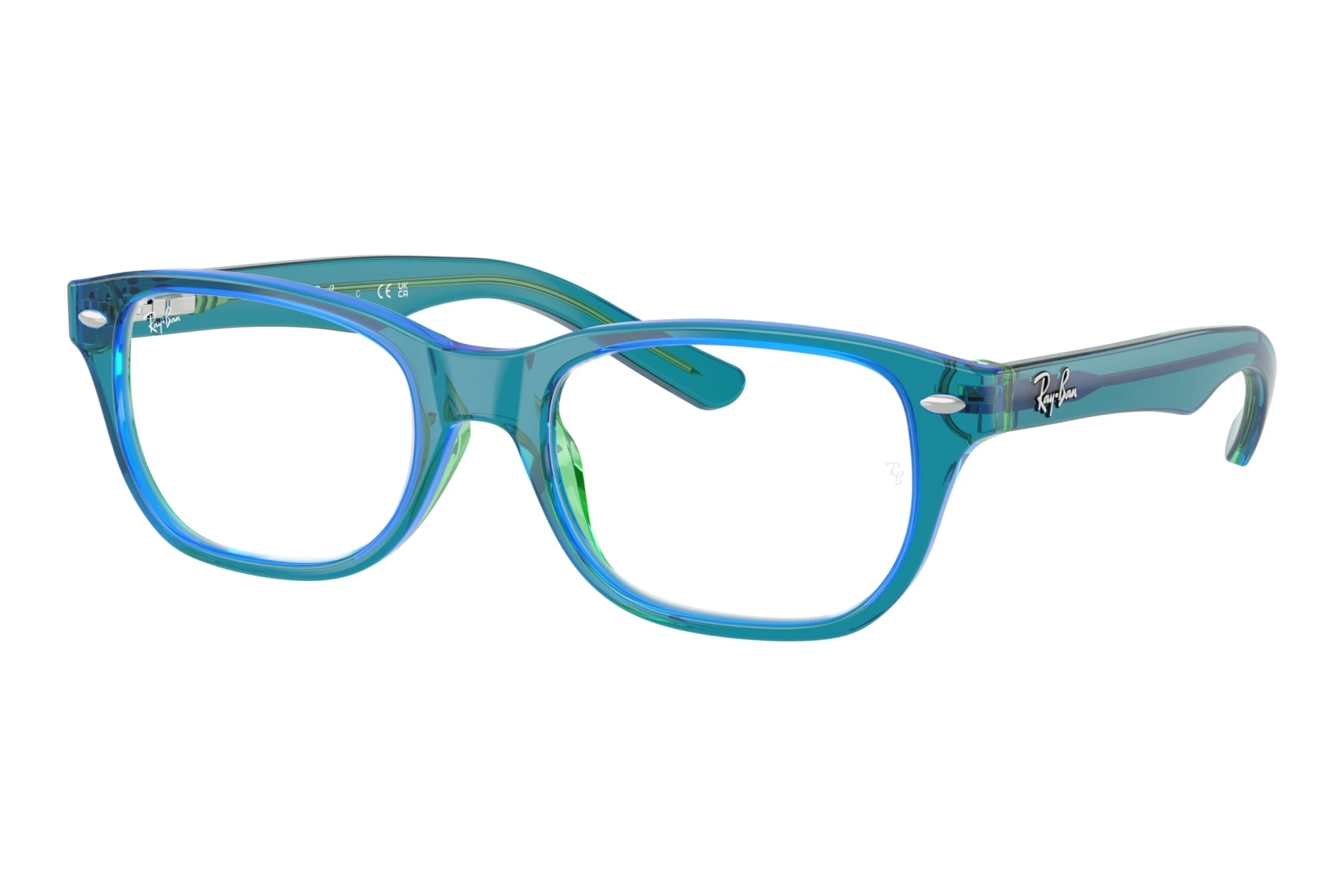 Ray-Ban Kids RY1555 3996 Transparent Blue & Green Ray-Ban Kids RY1555 3996 Transparent Blue & Green