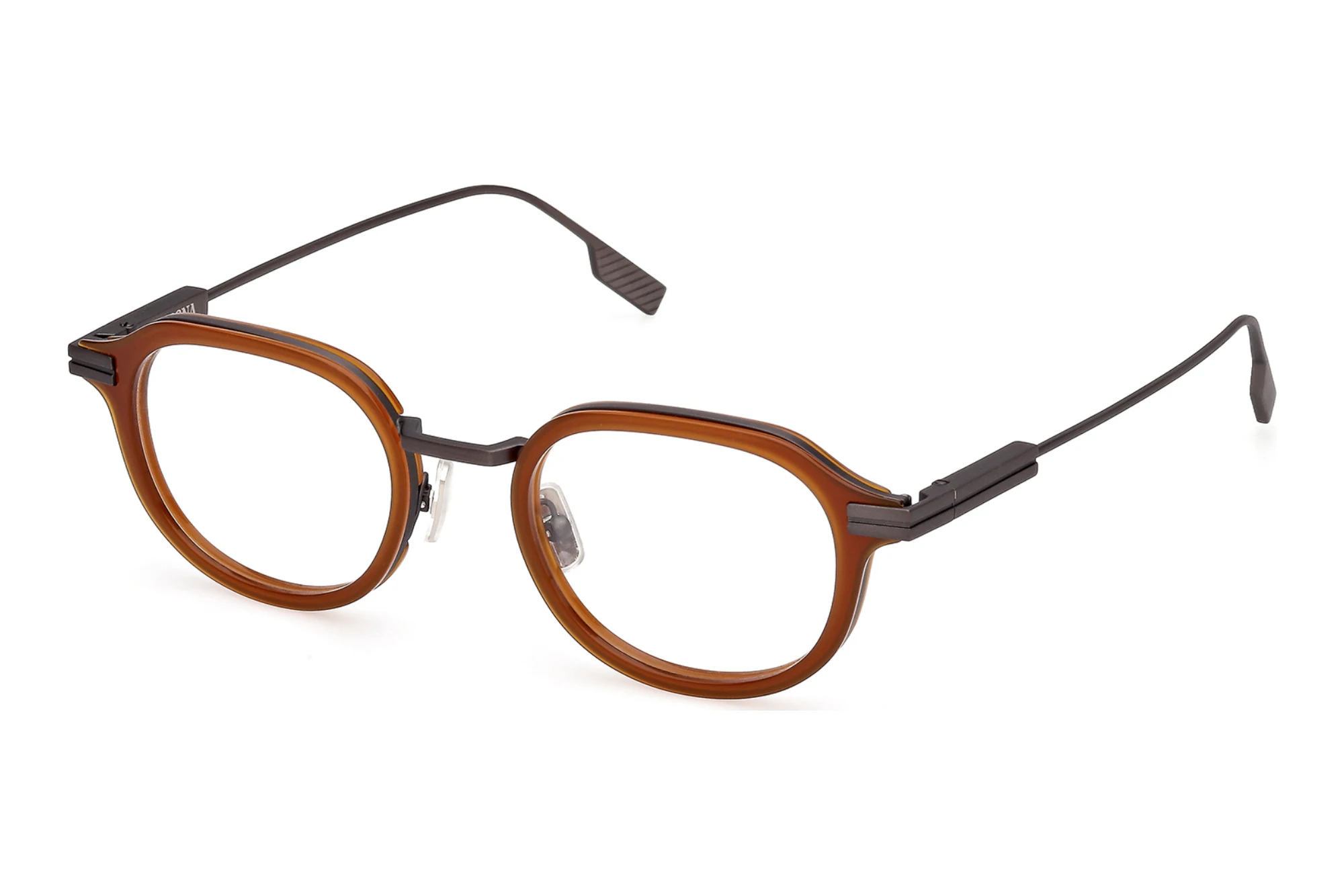 Zegna EZ5296 045 Glänzend Hellbraun Zegna EZ5296 045 Glänzend Hellbraun