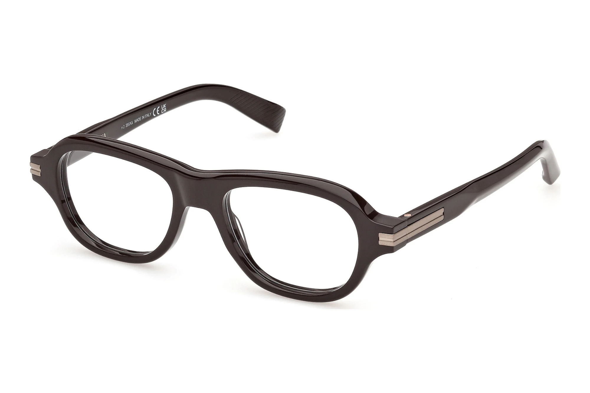 Zegna EZ5375 048 Glänzend Dunkelbraun Zegna EZ5375 048 Glänzend Dunkelbraun