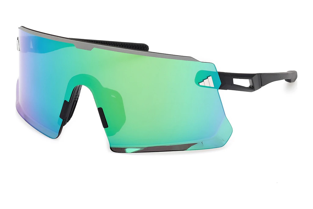 Adidas   SP0114 02Q grün verspiegeltMatt Schwarz Adidas   SP0114 02Q grün verspiegeltMatt Schwarz