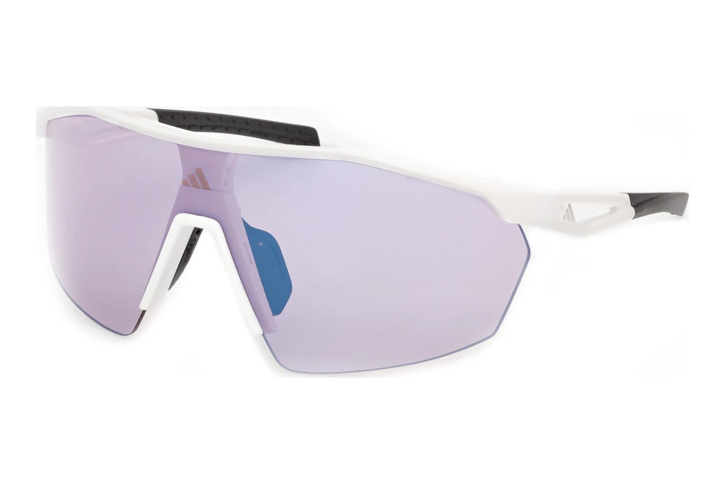 Adidas   SP0115 21X blau verspiegeltMatt Weiss Adidas   SP0115 21X blau verspiegeltMatt Weiss