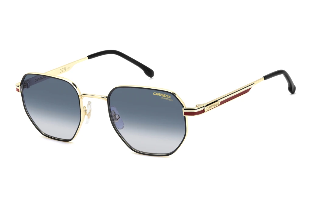 Carrera CARRERA 380/S W3J/08 DK BLUE SHADEDGOLD STRIPED RED Carrera CARRERA 380/S W3J/08 DK BLUE SHADEDGOLD STRIPED RED