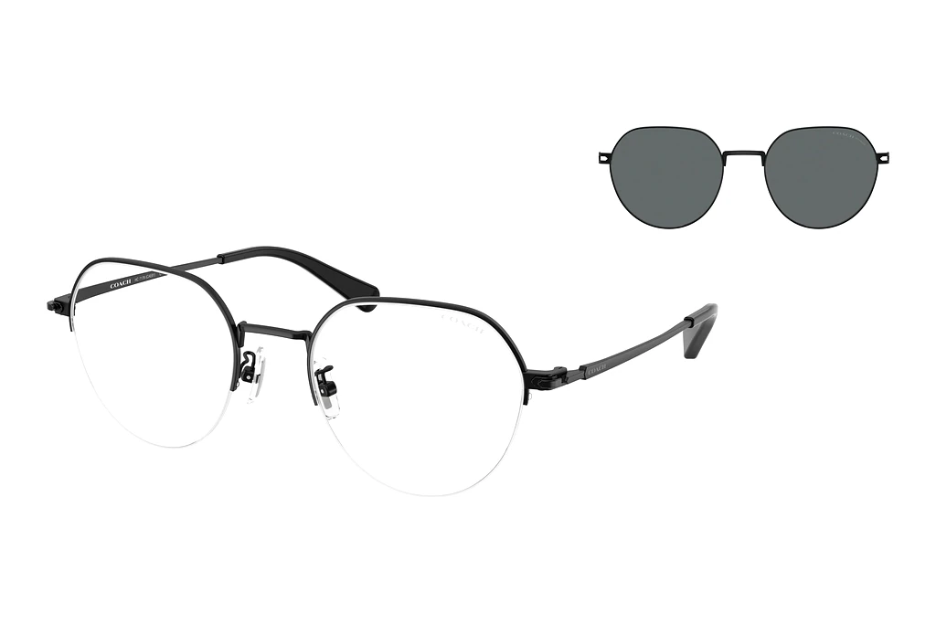 Coach HC7179 934481 Grey Solid PolarSatin Black Coach HC7179 934481 Grey Solid PolarSatin Black