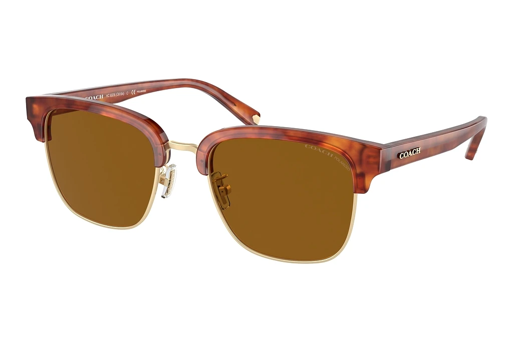Coach   HC8326 577483 Brown Solid PolarizedCaramel Tortoise/Light Gold Coach   HC8326 577483 Brown Solid PolarizedCaramel Tortoise/Light Gold
