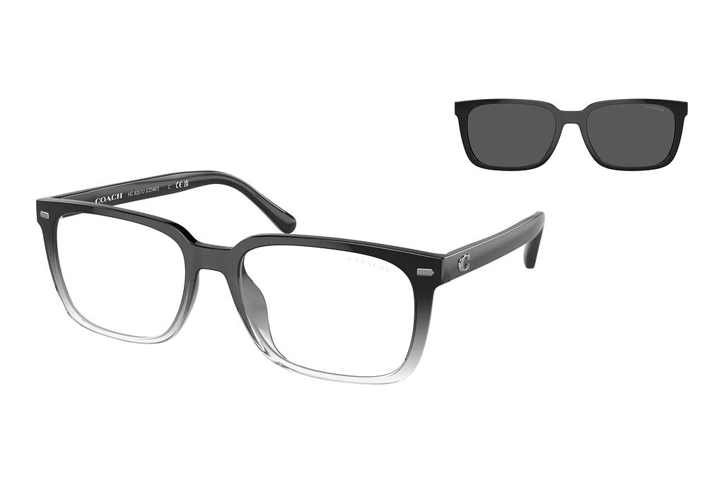 Coach HC8357U 576387 Grey SolidBlack Clear Gradient Coach HC8357U 576387 Grey SolidBlack Clear Gradient
