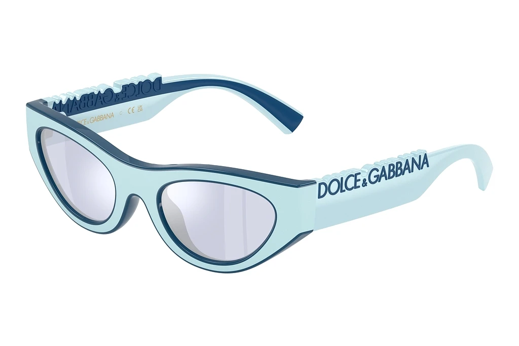 Dolce & Gabbana DX6012 30151U Dark Violet Mirror SilverAzure Rubber/Blue Dolce & Gabbana DX6012 30151U Dark Violet Mirror SilverAzure Rubber/Blue