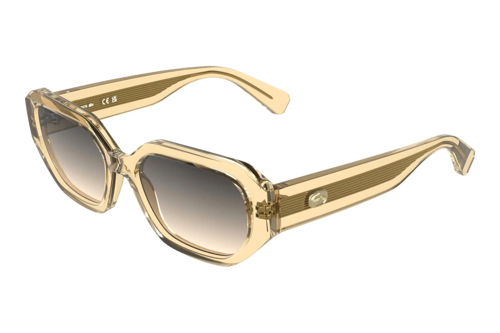 Lacoste L6091S 749 YELLOW TRANSPARENT LIGHT PEACH Lacoste L6091S 749 YELLOW TRANSPARENT LIGHT PEACH