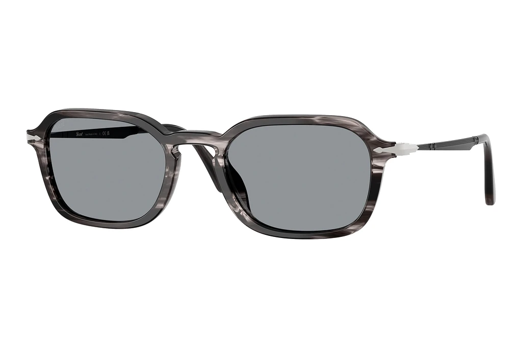 Persol PO3381S 1238R5 BlueStriped Black & Grey Persol PO3381S 1238R5 BlueStriped Black & Grey