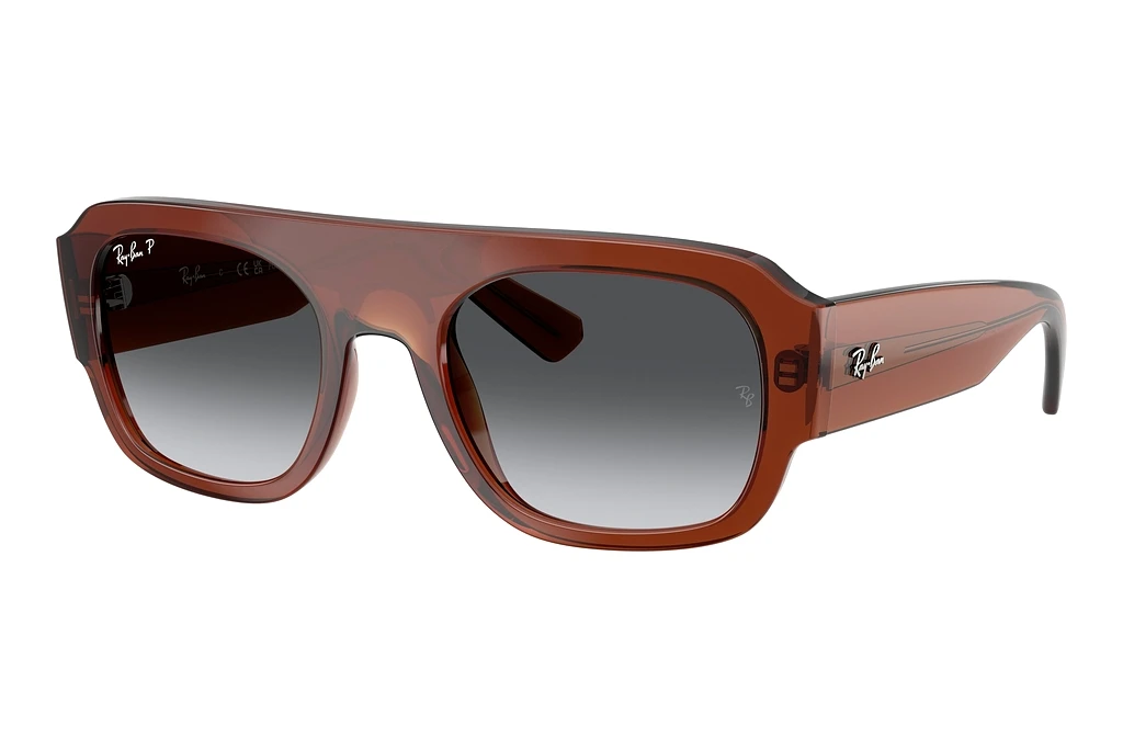 Ray-Ban RB2218 6678T3 Grey Gradient PolarizedTransparent Brown Ray-Ban RB2218 6678T3 Grey Gradient PolarizedTransparent Brown