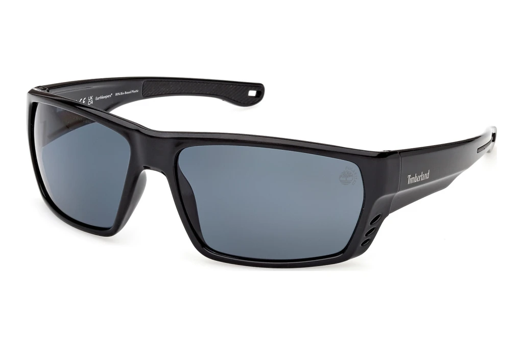 Timberland   TB00002 05D blau polarisierendGlänzend Schwarz Timberland   TB00002 05D blau polarisierendGlänzend Schwarz