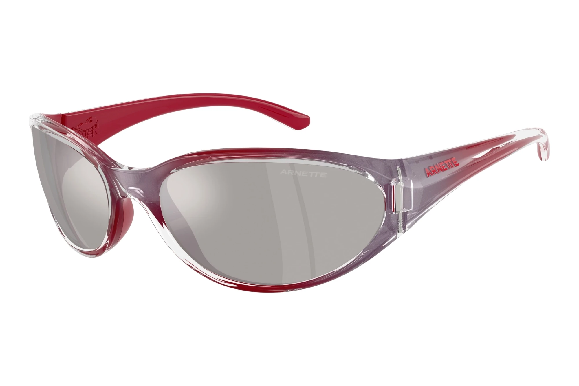 Arnette AN4368 30376G Light Grey Mirror SilverFlashcoat Red Arnette AN4368 30376G Light Grey Mirror SilverFlashcoat Red