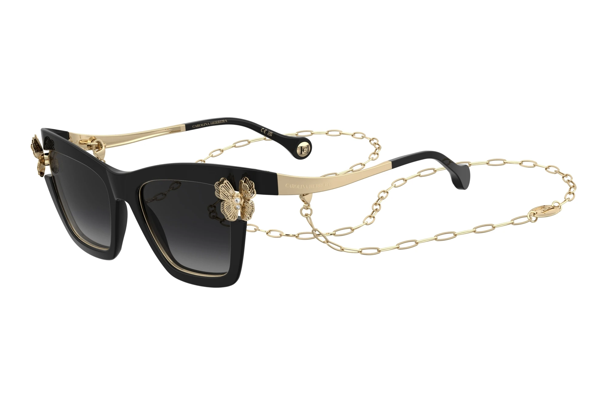 Carolina Herrera HER 0399/S 807/9O DARK GREY SHADEDBLACK Carolina Herrera HER 0399/S 807/9O DARK GREY SHADEDBLACK