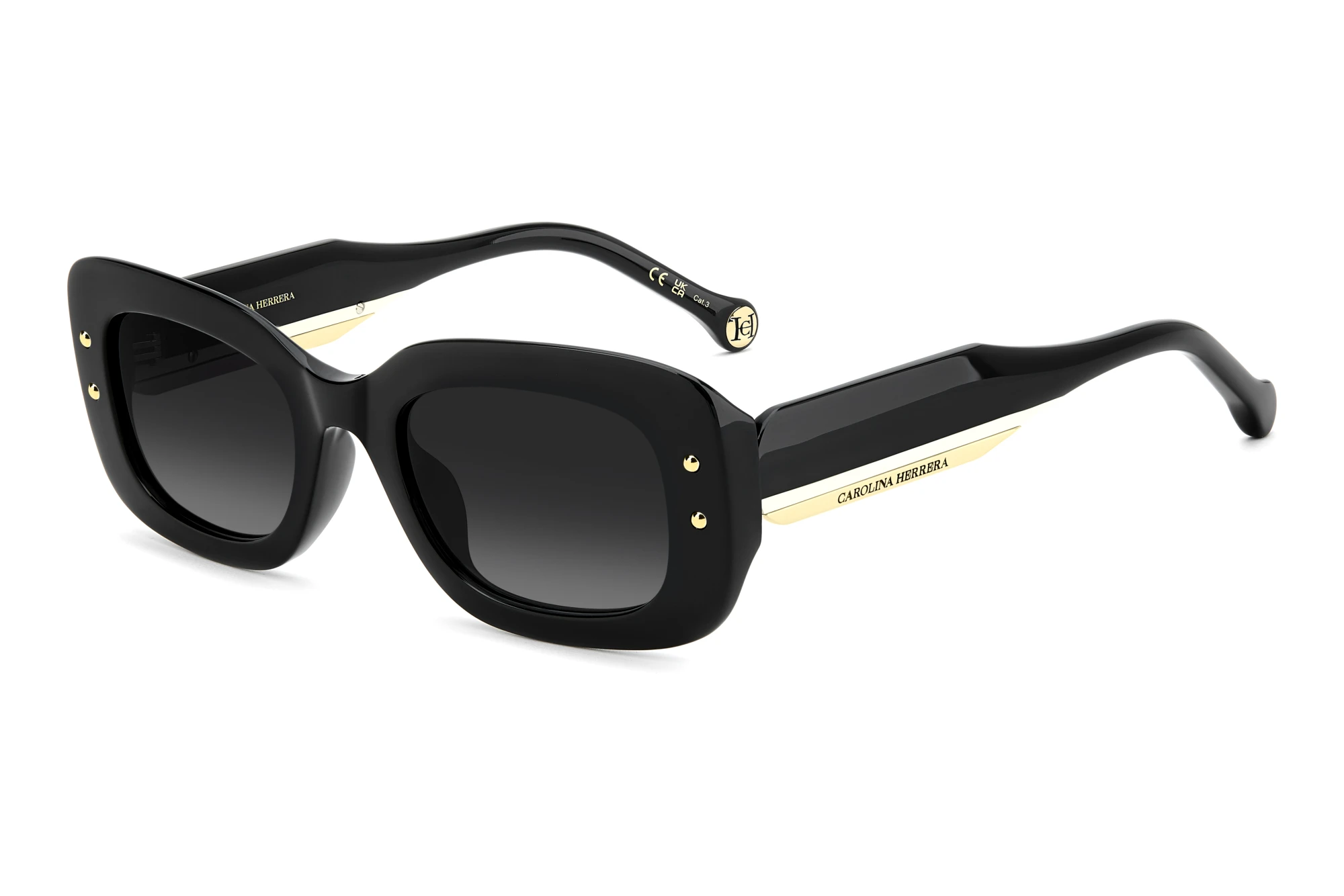 Carolina Herrera HER 0411/G/S 807/9O GREY SHADEDBLACK Carolina Herrera HER 0411/G/S 807/9O GREY SHADEDBLACK