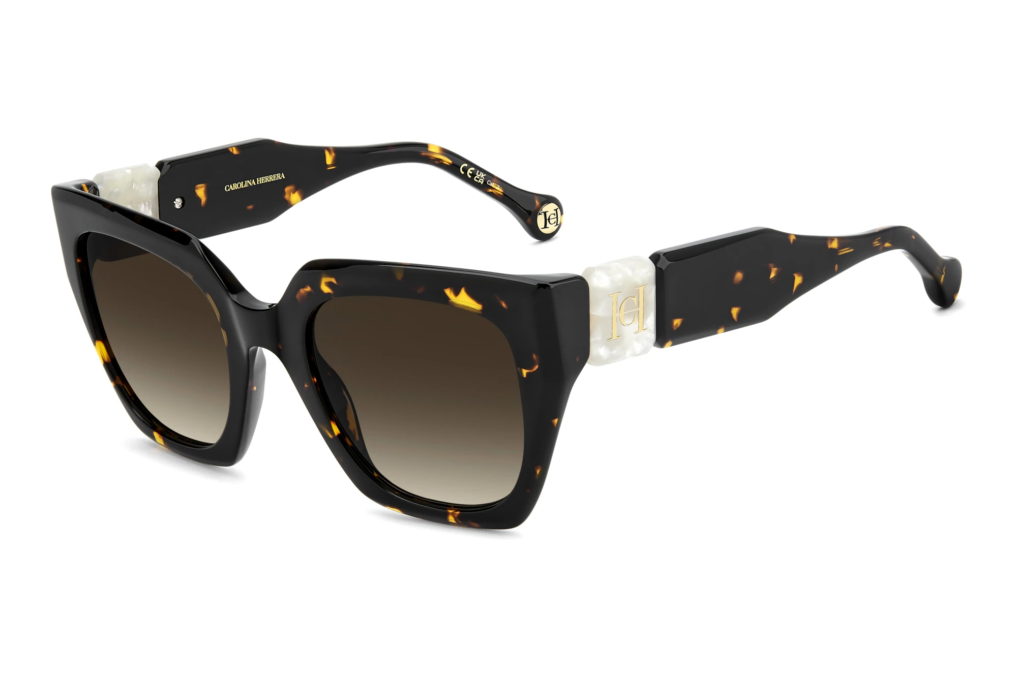 Carolina Herrera HER 0414/S 086/HA BROWN SHADEDHAVANA Carolina Herrera HER 0414/S 086/HA BROWN SHADEDHAVANA