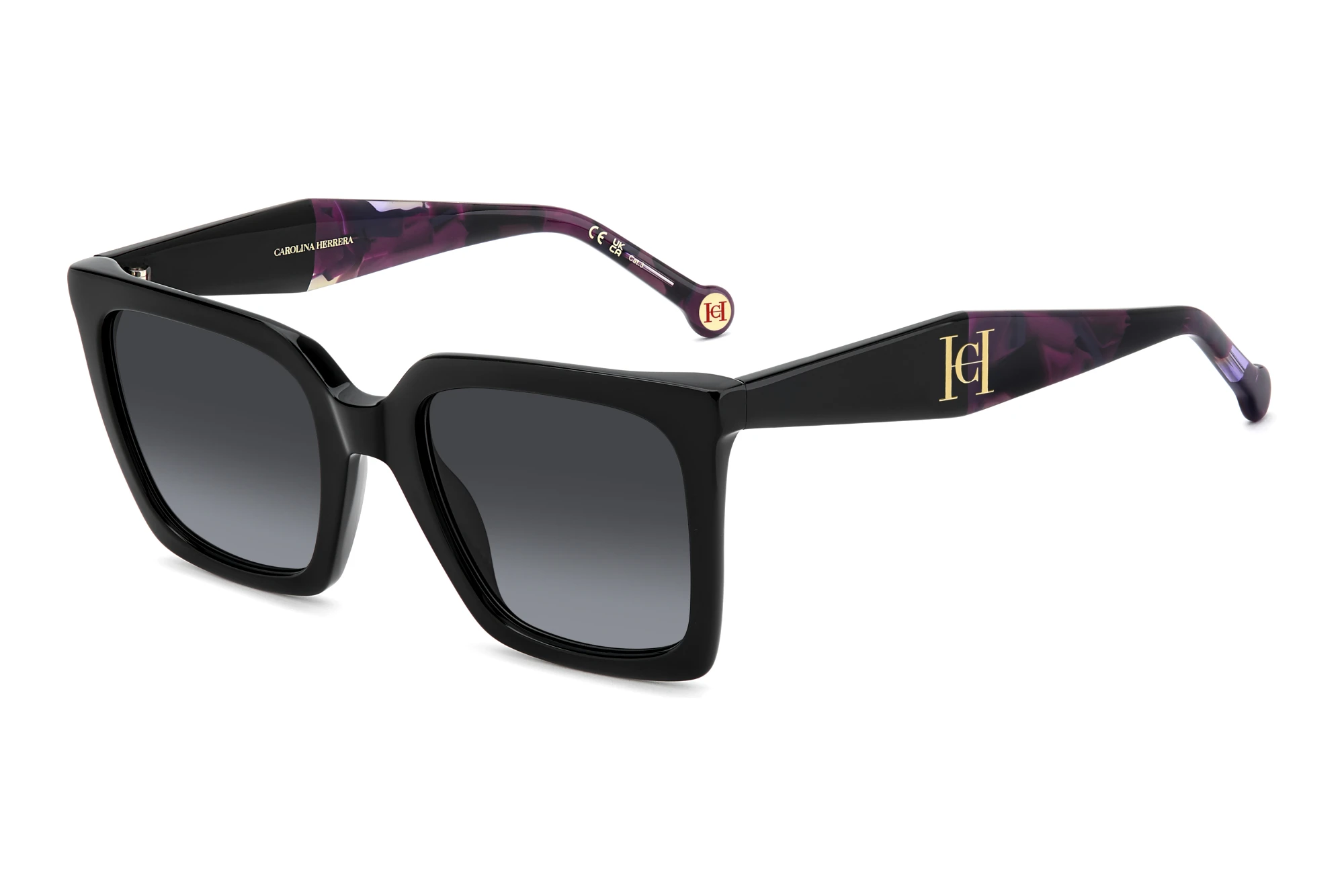 Carolina Herrera HER 0416/S 807/9O GREY SHADEDBLACK Carolina Herrera HER 0416/S 807/9O GREY SHADEDBLACK