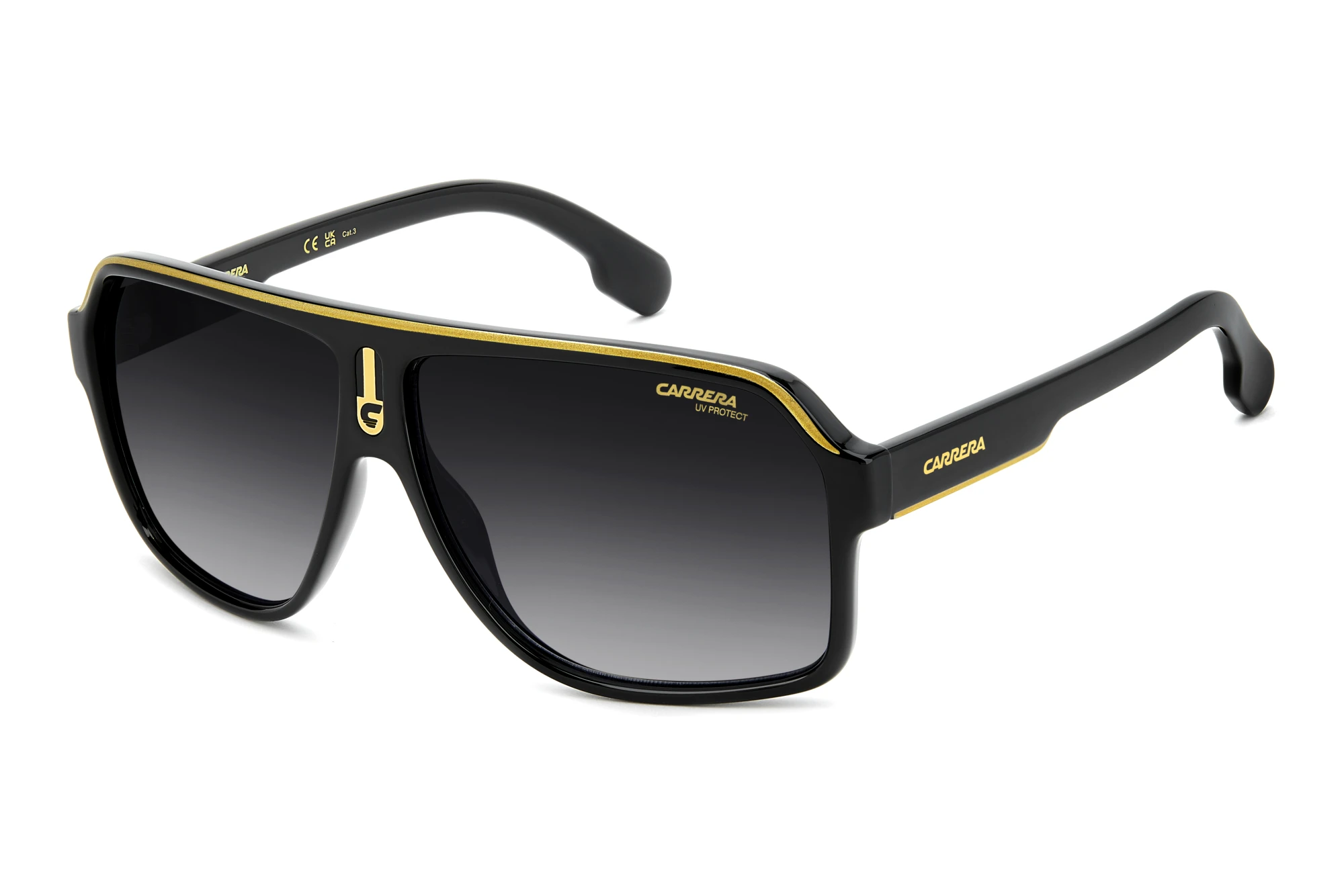 Carrera CARRERA 1001/S 2M2/9O DARK GREY SHADEDBLACK GOLD Carrera CARRERA 1001/S 2M2/9O DARK GREY SHADEDBLACK GOLD