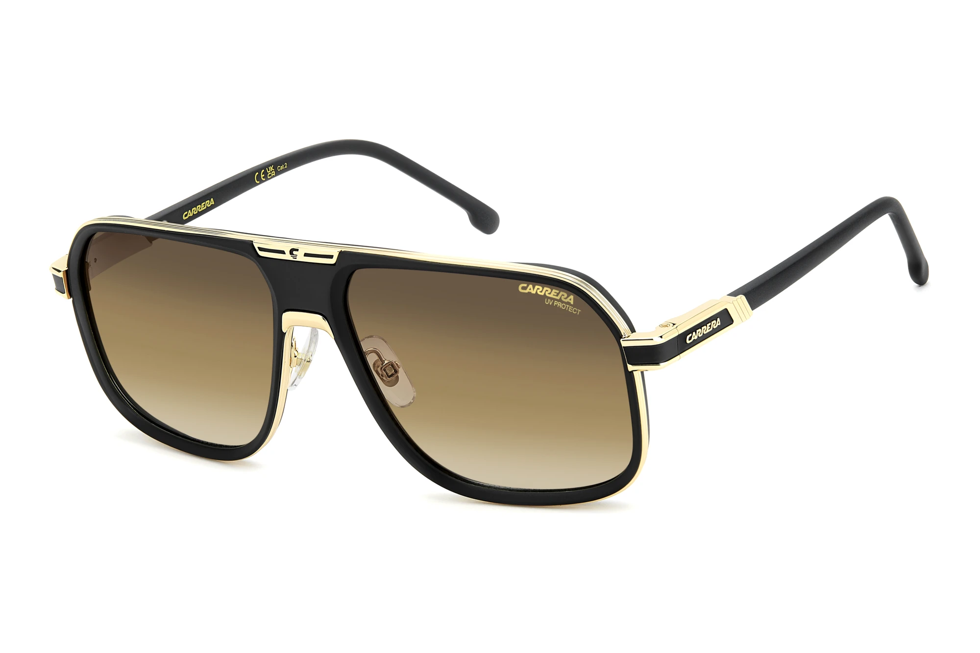 Carrera CARRERA 1090/S I46/N4 BROWN SHADED BRICKMATTE BLACK GOLD Carrera CARRERA 1090/S I46/N4 BROWN SHADED BRICKMATTE BLACK GOLD