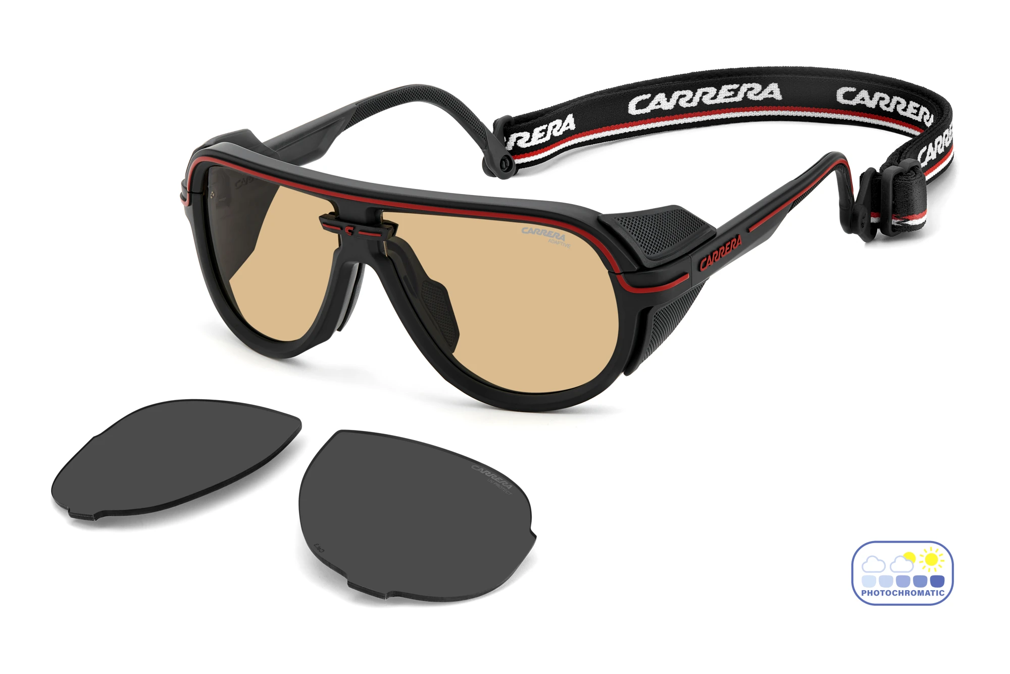 Carrera EVEREST/S BLX/Q6 ORANGE PHOTOCROMATIC ANTIREFLEXMATTE BLACK RED Carrera EVEREST/S BLX/Q6 ORANGE PHOTOCROMATIC ANTIREFLEXMATTE BLACK RED