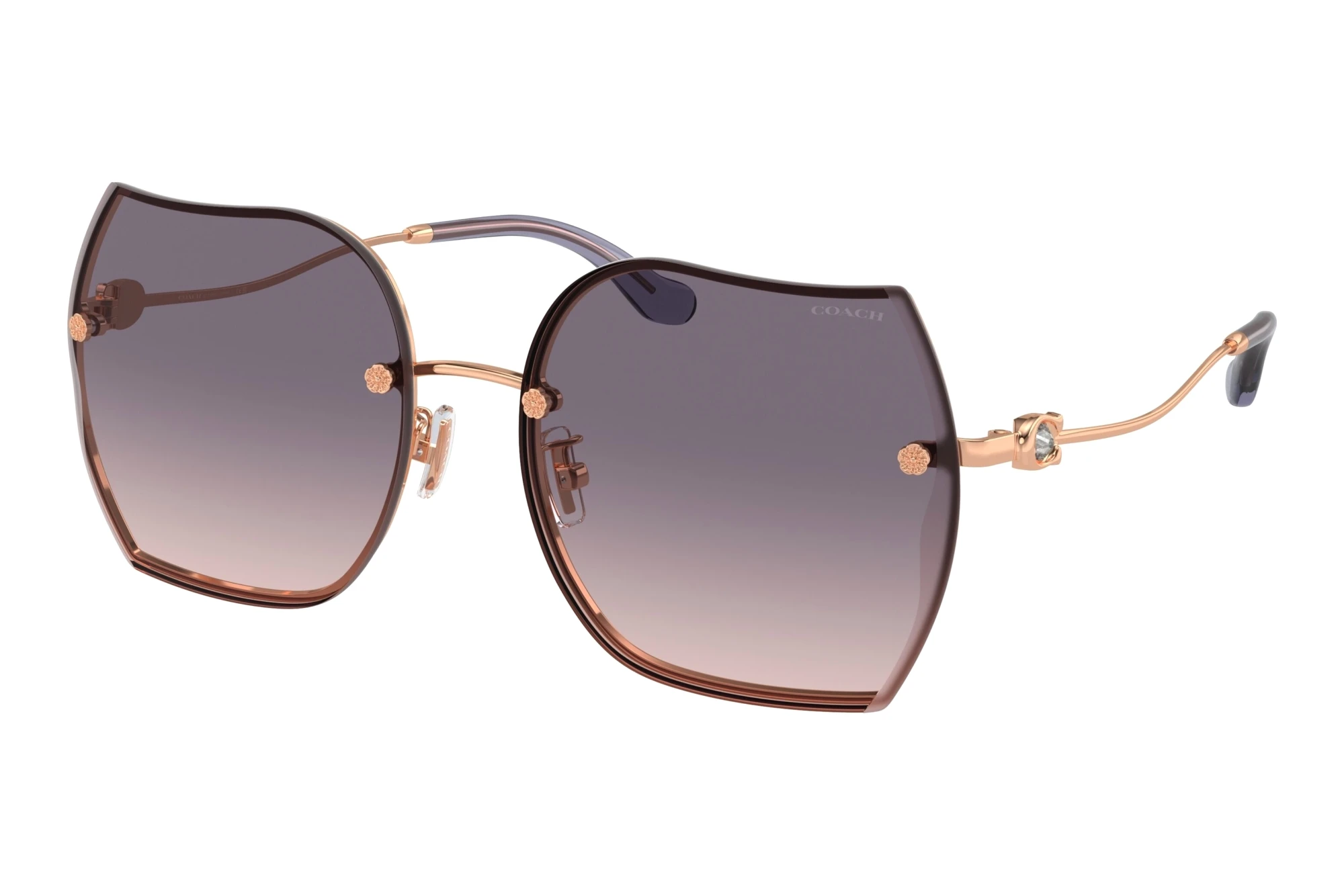 Coach HC7146BD 933136 Violet Pink GradientShiny Rose Gold Coach HC7146BD 933136 Violet Pink GradientShiny Rose Gold