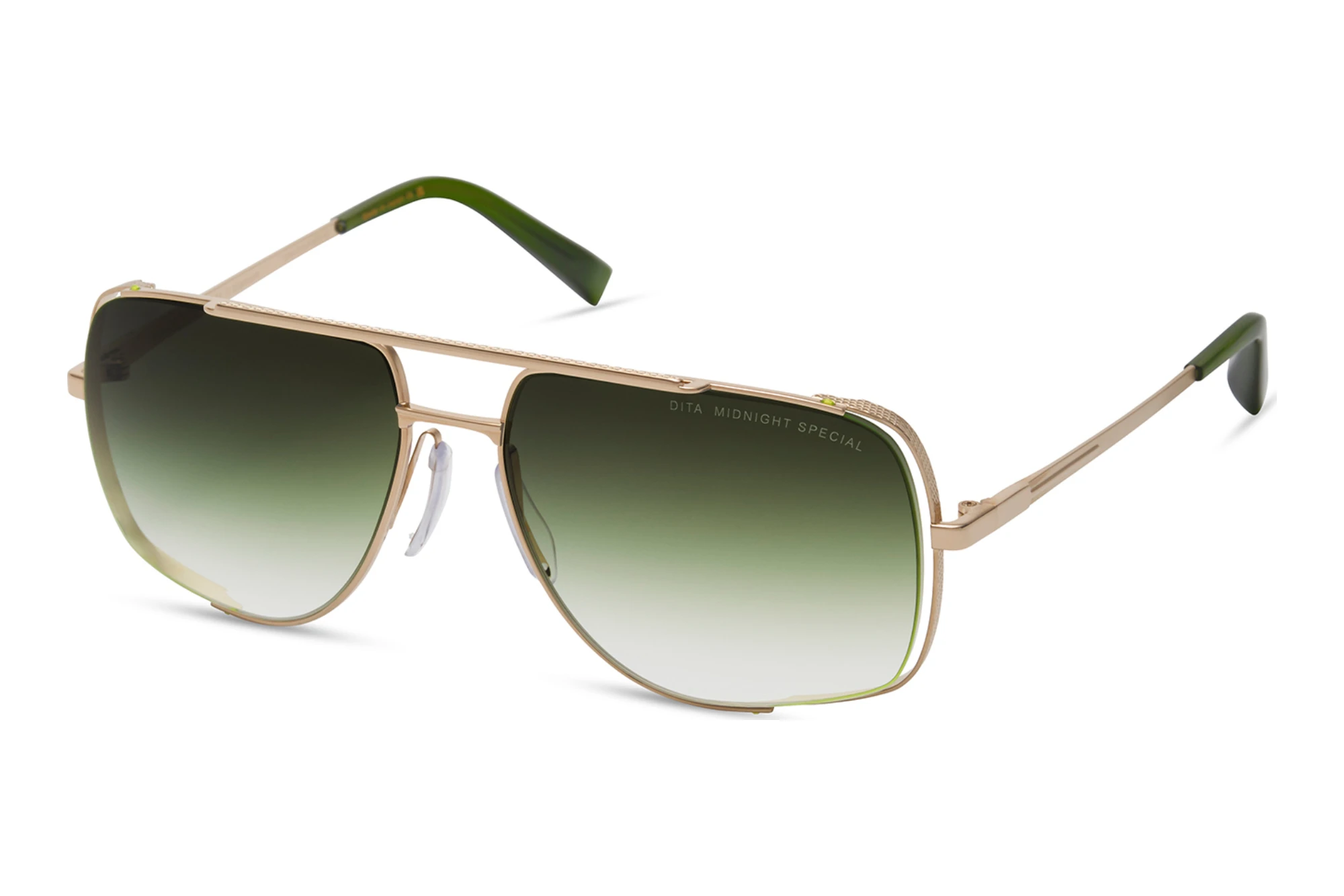 DITA DRX-2010 P DARK GREEN TO CLEAR GRADIENTWHITE GOLD - CRYSTAL BLACK MOSS DITA DRX-2010 P DARK GREEN TO CLEAR GRADIENTWHITE GOLD - CRYSTAL BLACK MOSS