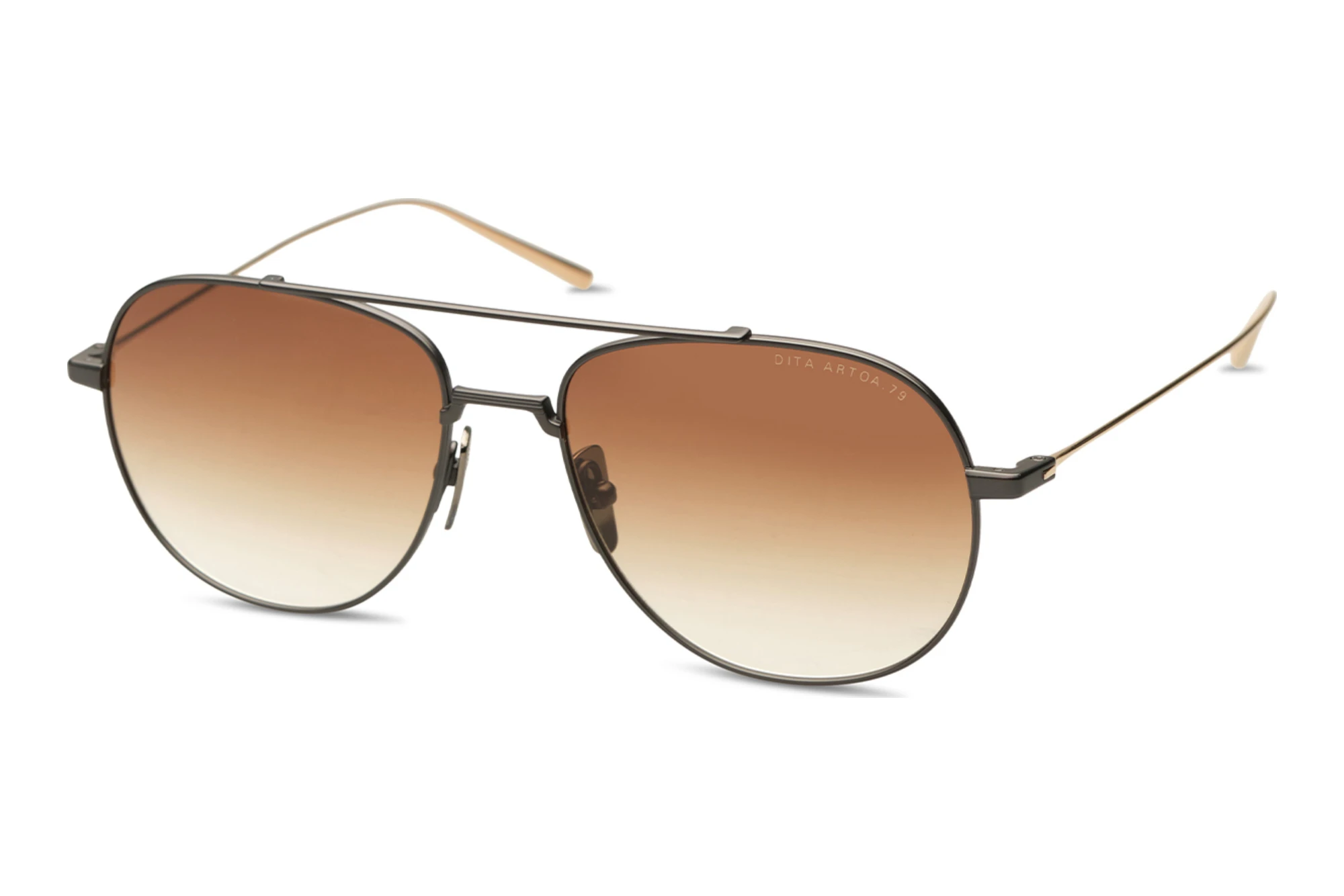 DITA DTS-161 03A DARK BROWN TO CLEAR GRADIENTBLACK IRON DITA DTS-161 03A DARK BROWN TO CLEAR GRADIENTBLACK IRON