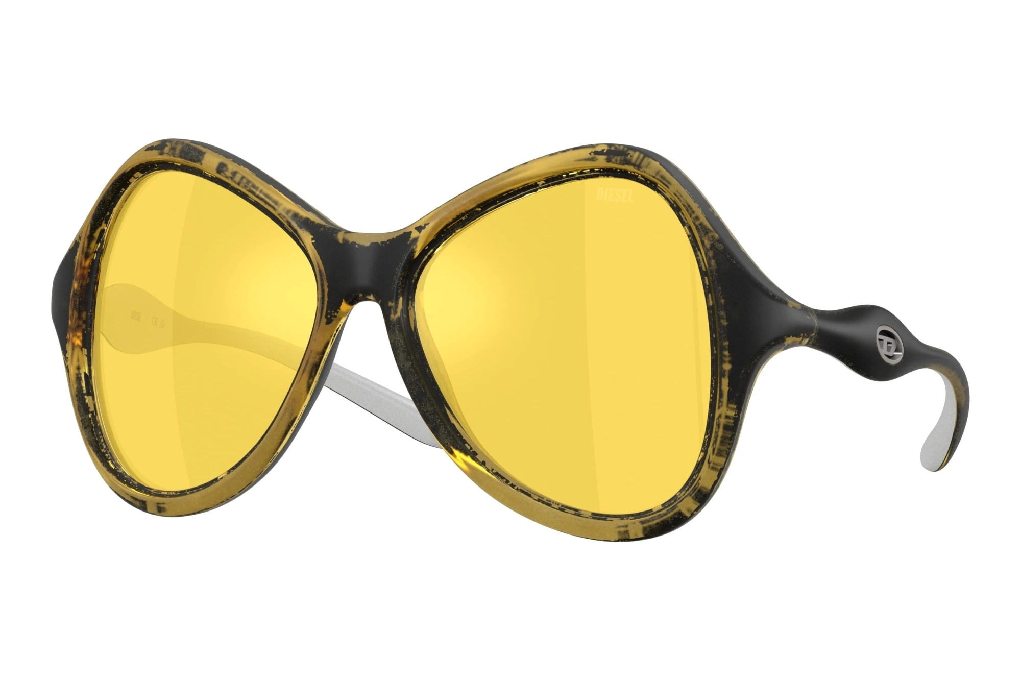 Diesel DL3010U 2030V9 Mirror YellowYellow Metallic Diesel DL3010U 2030V9 Mirror YellowYellow Metallic