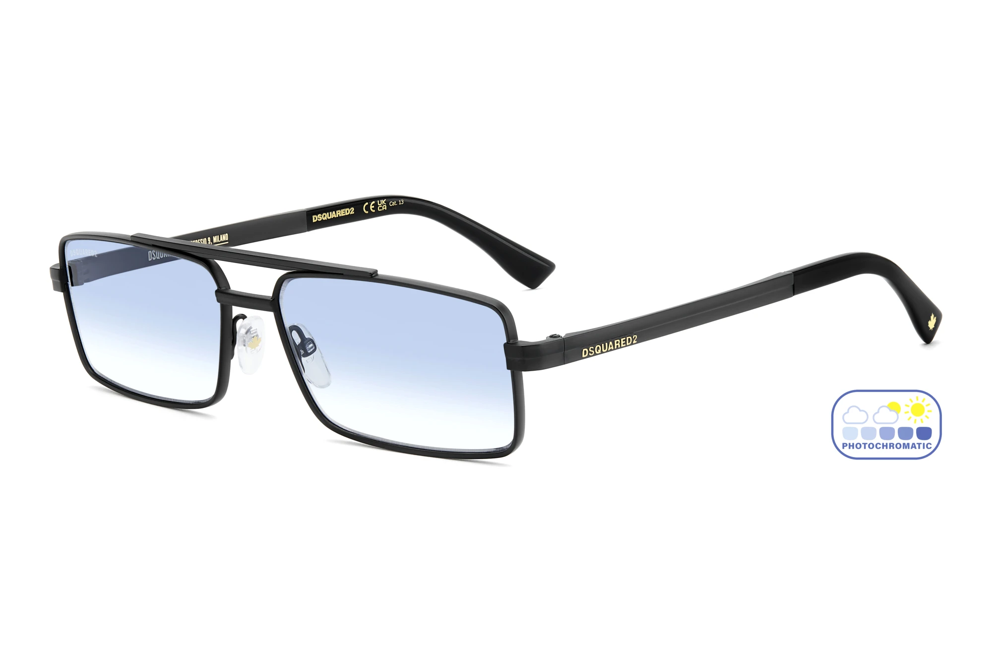 Dsquared2 D2 0213/S 003/F9 BLUE SHADED PHOTOCROMICMATTE BLACK Dsquared2 D2 0213/S 003/F9 BLUE SHADED PHOTOCROMICMATTE BLACK
