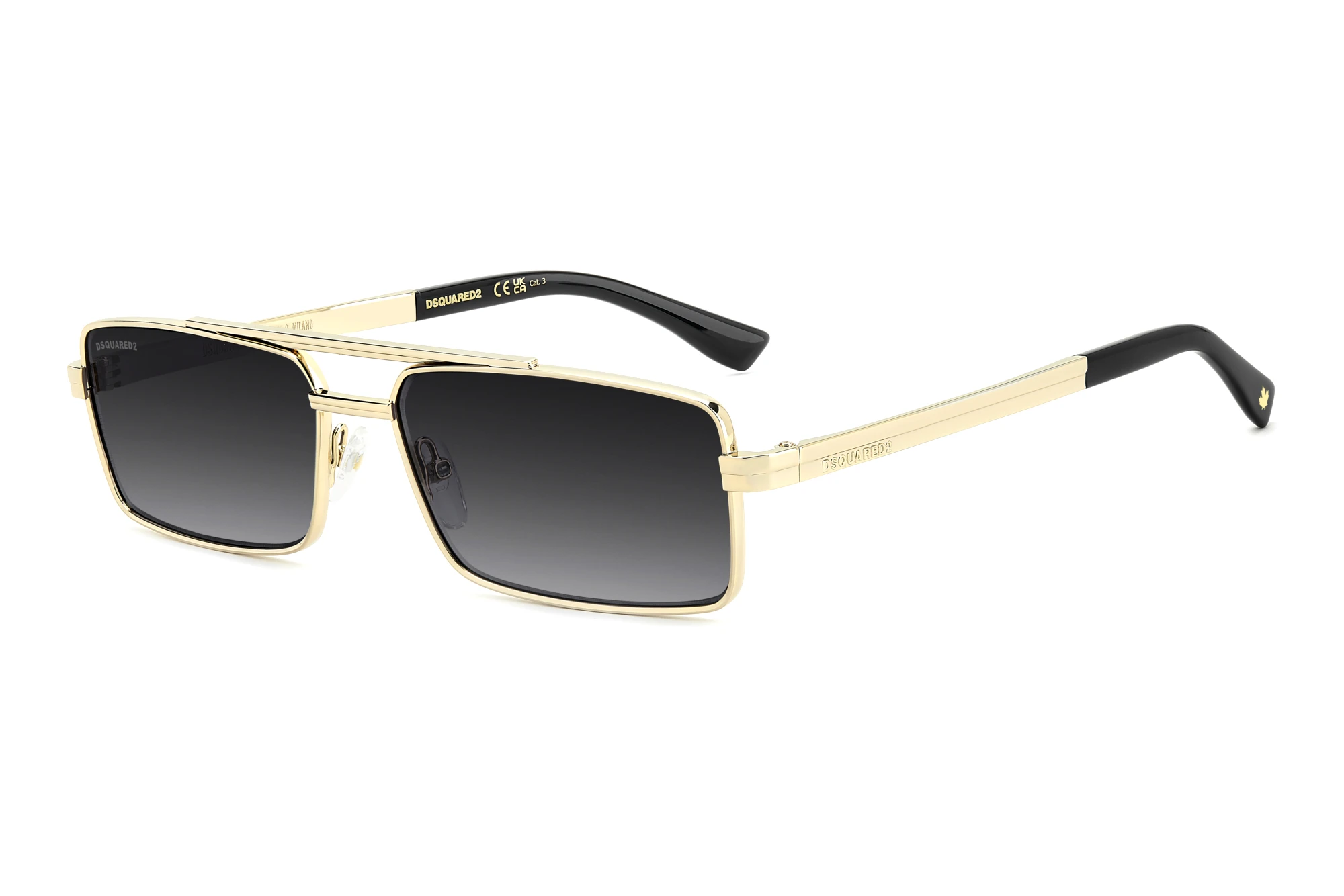 Dsquared2 D2 0213/S J5G/9O GREY SHADEDGOLD Dsquared2 D2 0213/S J5G/9O GREY SHADEDGOLD