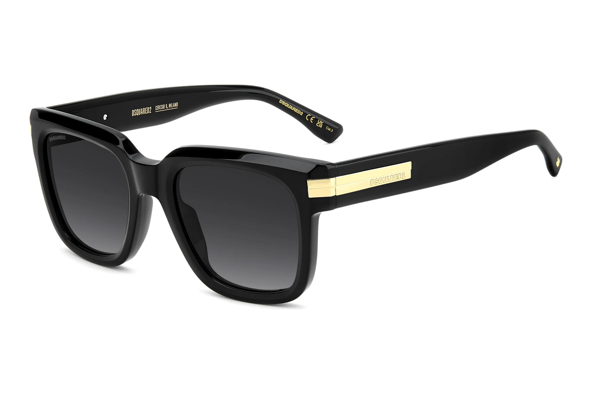 Dsquared2 D2 0219/S 807/9O GREY SHADEDBLACK Dsquared2 D2 0219/S 807/9O GREY SHADEDBLACK