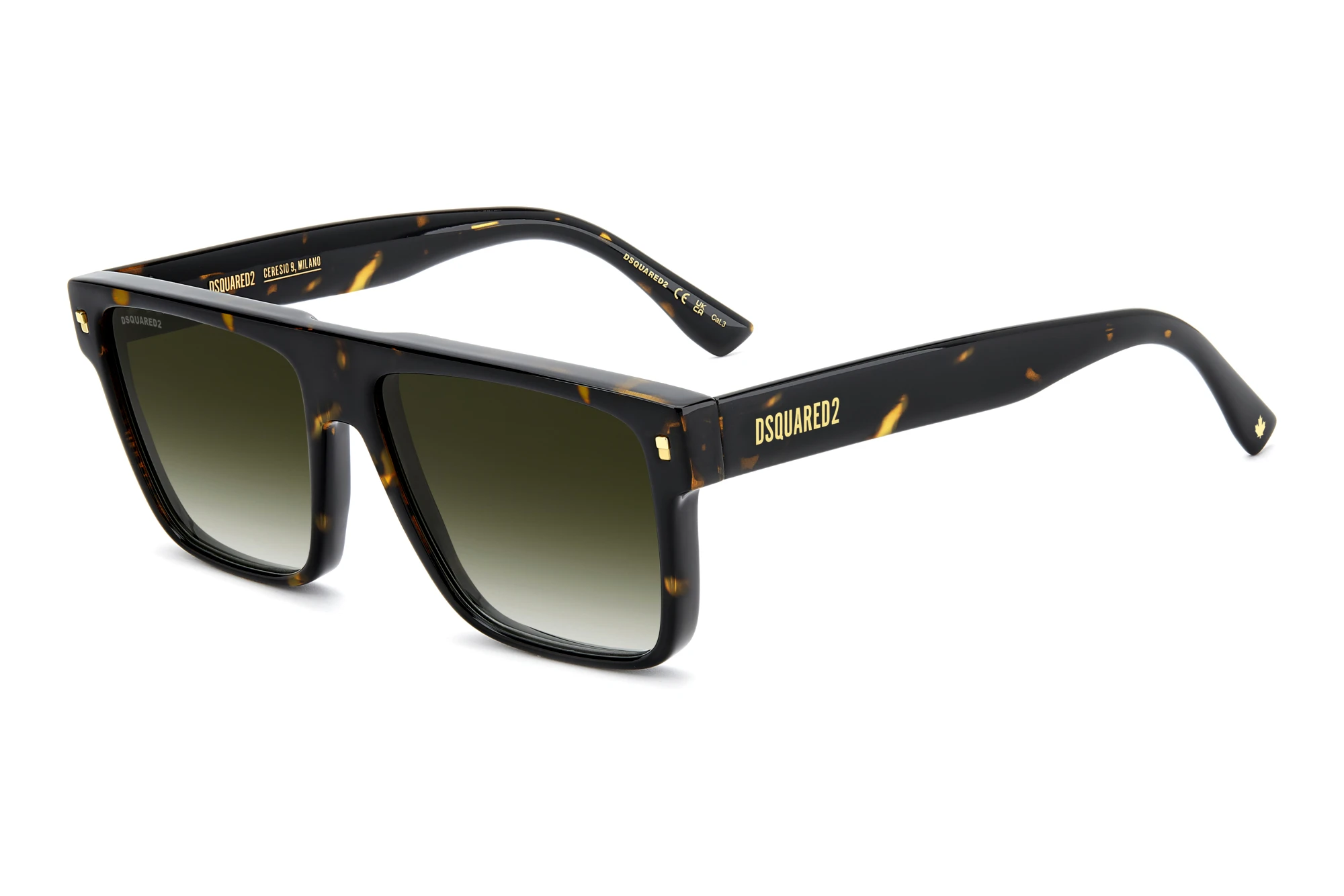 Dsquared2 D2 0222/S 086/9K GREEN SHADEDHAVANA Dsquared2 D2 0222/S 086/9K GREEN SHADEDHAVANA