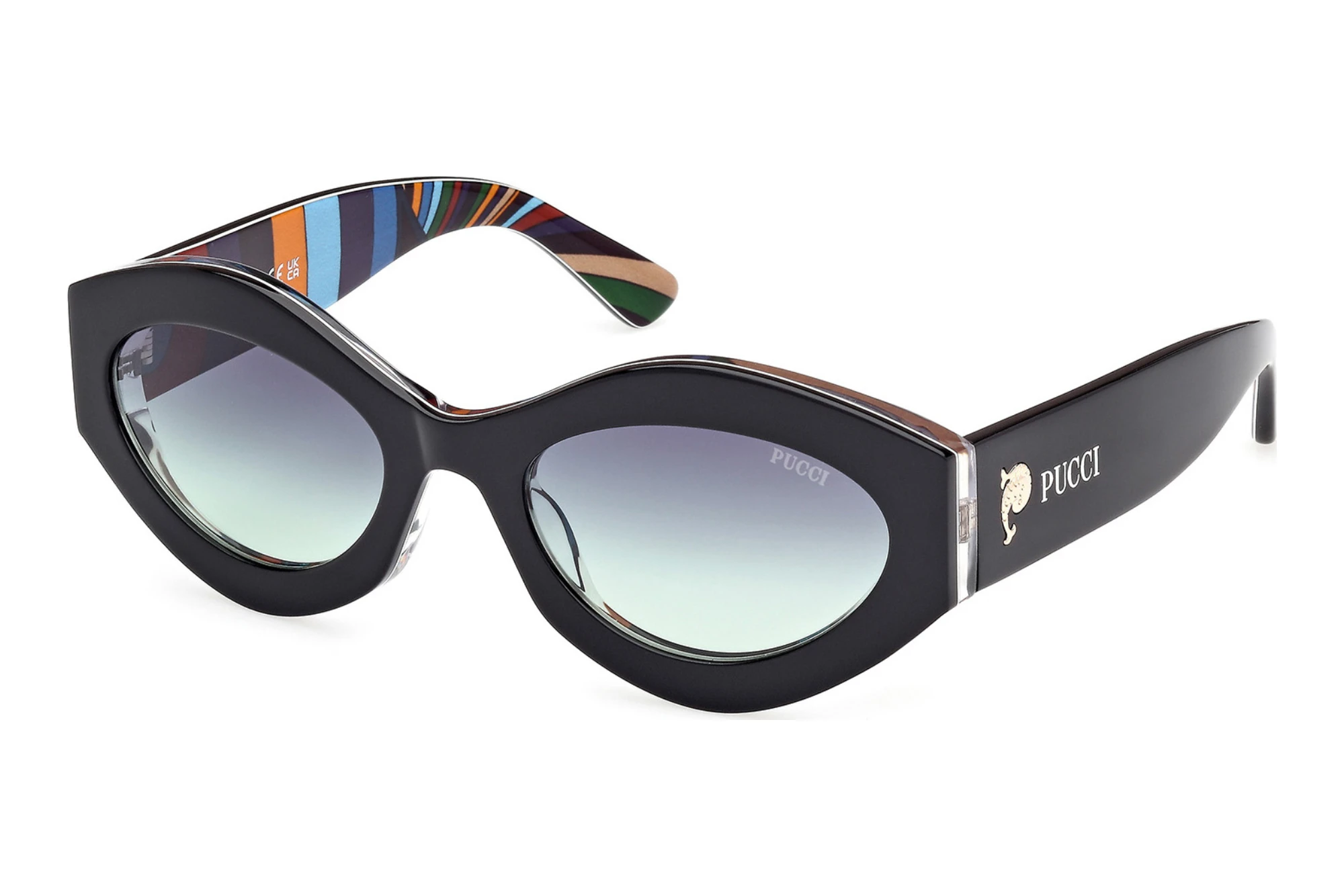 Emilio Pucci EP0227 01B grau verlaufendSchwarz/Muster Emilio Pucci EP0227 01B grau verlaufendSchwarz/Muster