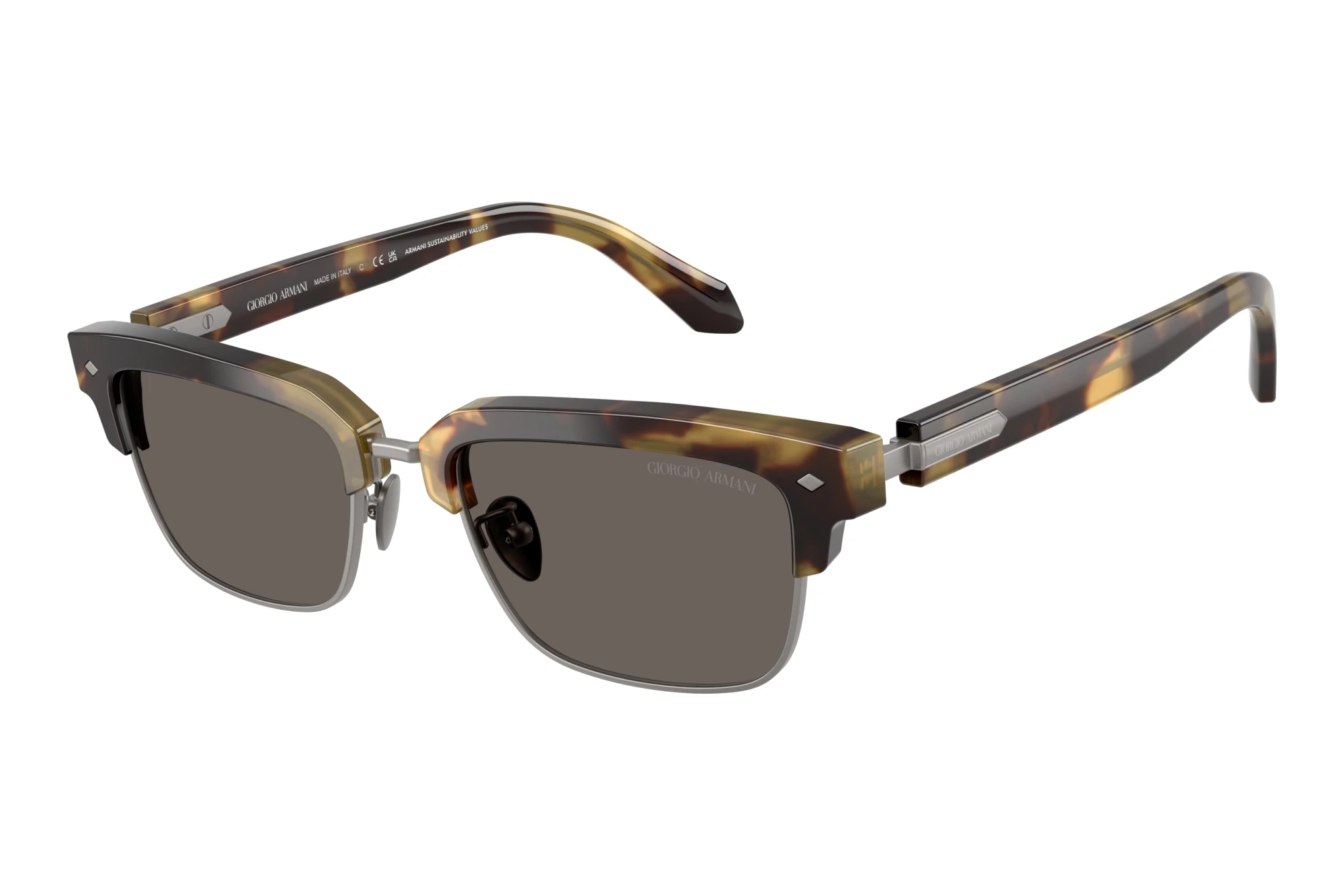Giorgio Armani AR8243 6301B1 Dark GreyBrown Yellow Havana Giorgio Armani AR8243 6301B1 Dark GreyBrown Yellow Havana
