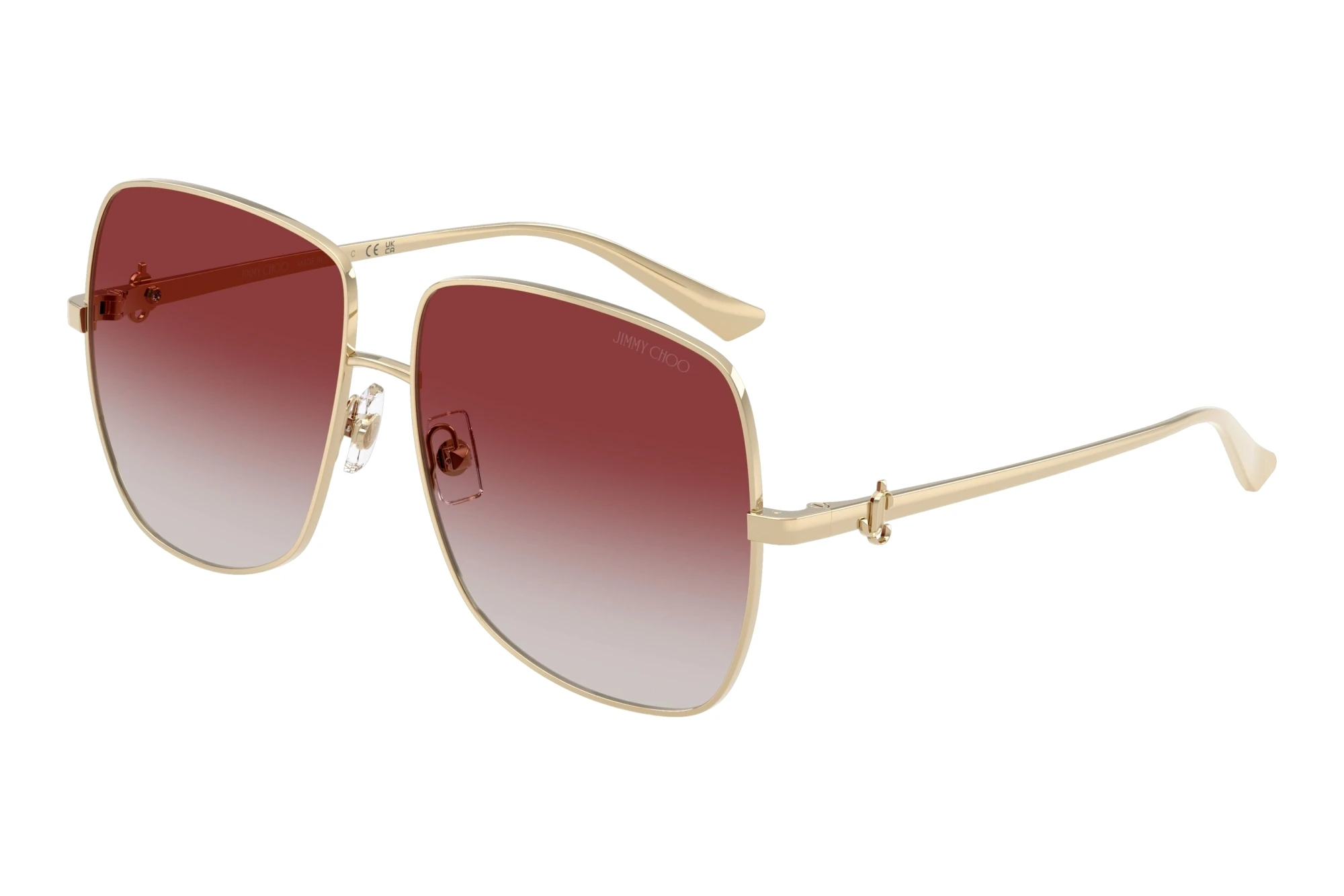 Jimmy Choo JC4030B 3006BV Grey Gradient BordeauxPale Gold Jimmy Choo JC4030B 3006BV Grey Gradient BordeauxPale Gold