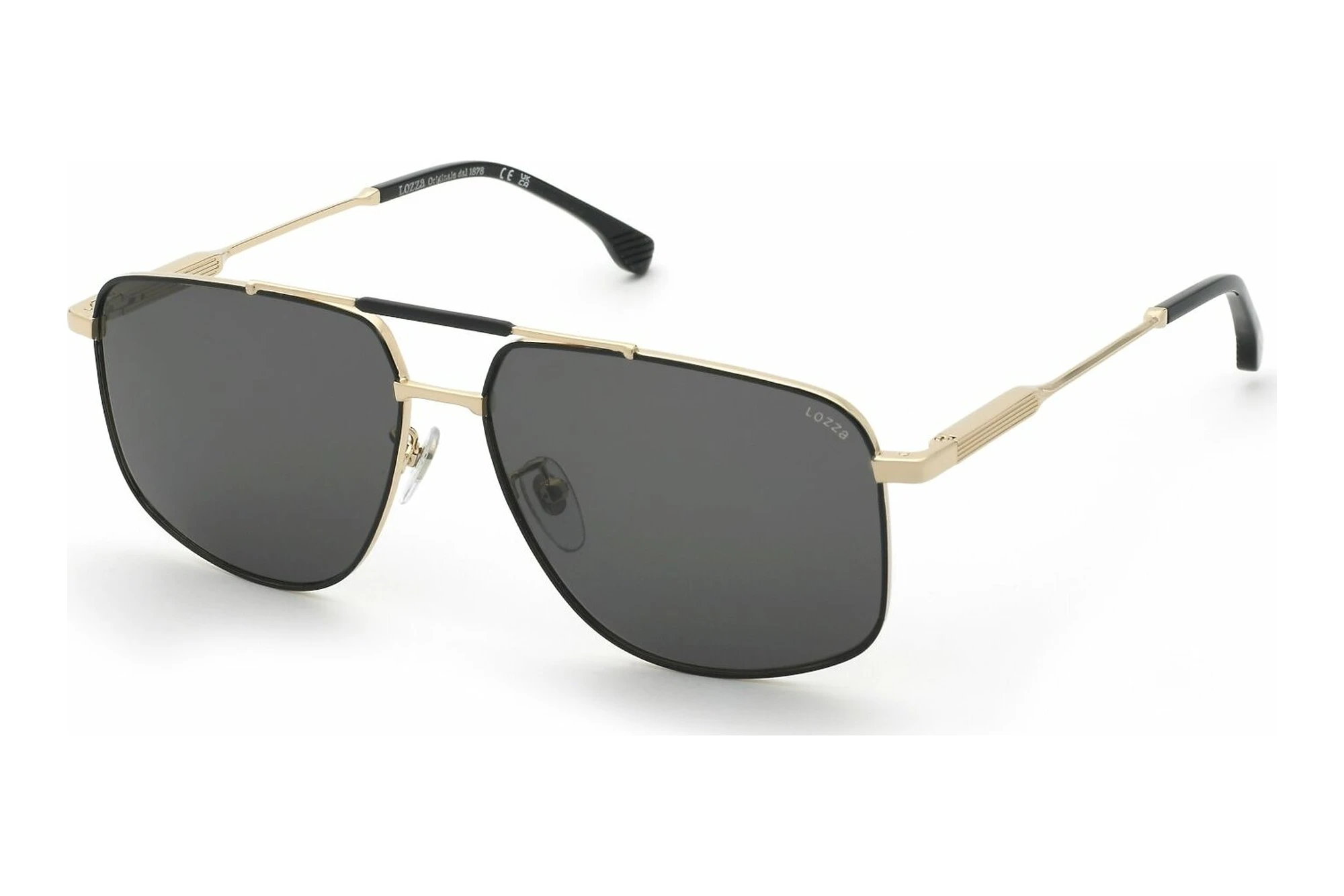 Lozza SL2436 0302 GREY/GREENROSE GOLD WITH SEMI MATT BLACK PARTS Lozza SL2436 0302 GREY/GREENROSE GOLD WITH SEMI MATT BLACK PARTS