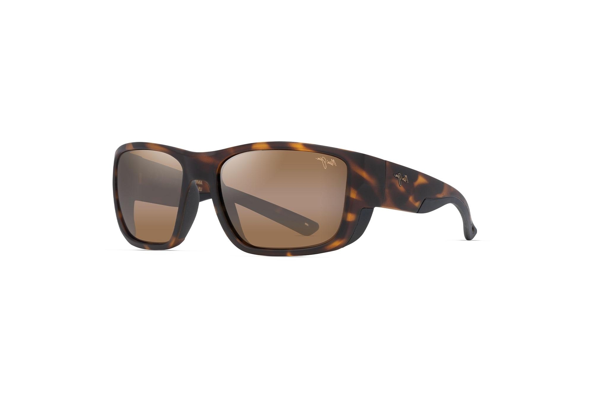 Maui Jim Amberjack H896-10 HCL® BronzeMatte Tortoise w/Black Rubber Maui Jim Amberjack H896-10 HCL® BronzeMatte Tortoise w/Black Rubber