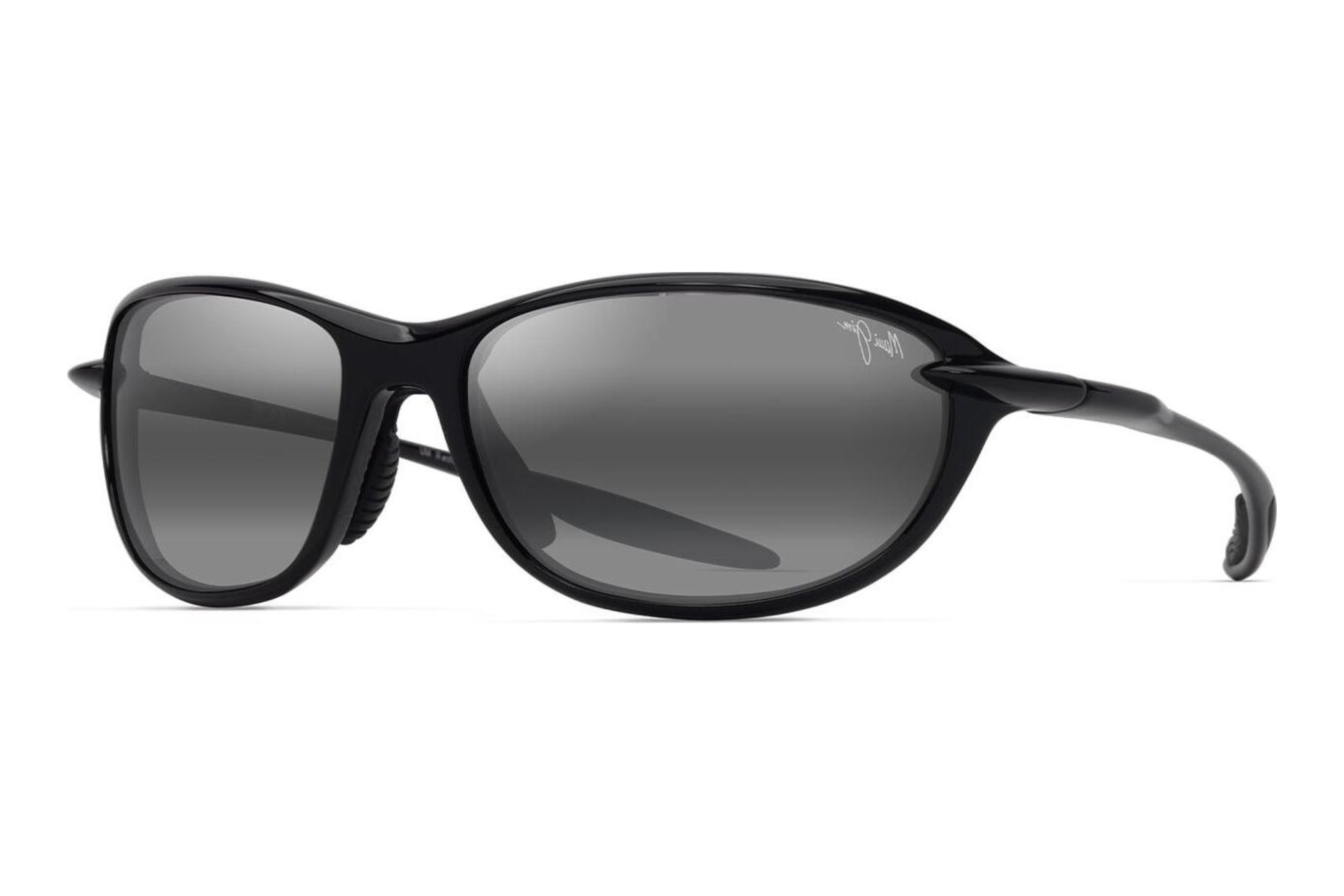 Maui Jim Hookipa Ultra R 339-02 Neutral GreyShiny Black Maui Jim Hookipa Ultra R 339-02 Neutral GreyShiny Black