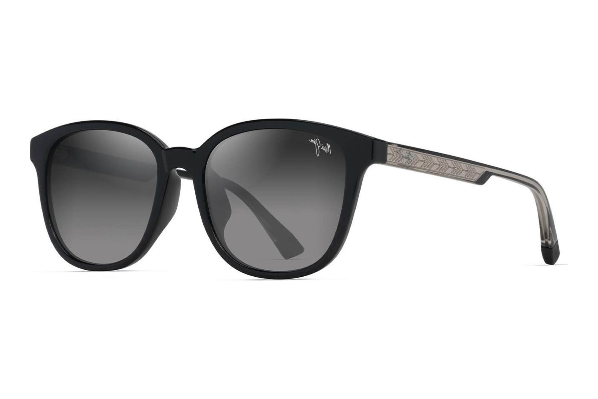 Maui Jim Kuikahi AF GS647-14A Neutral GreyShiny Black w/Trans Light Grey Maui Jim Kuikahi AF GS647-14A Neutral GreyShiny Black w/Trans Light Grey